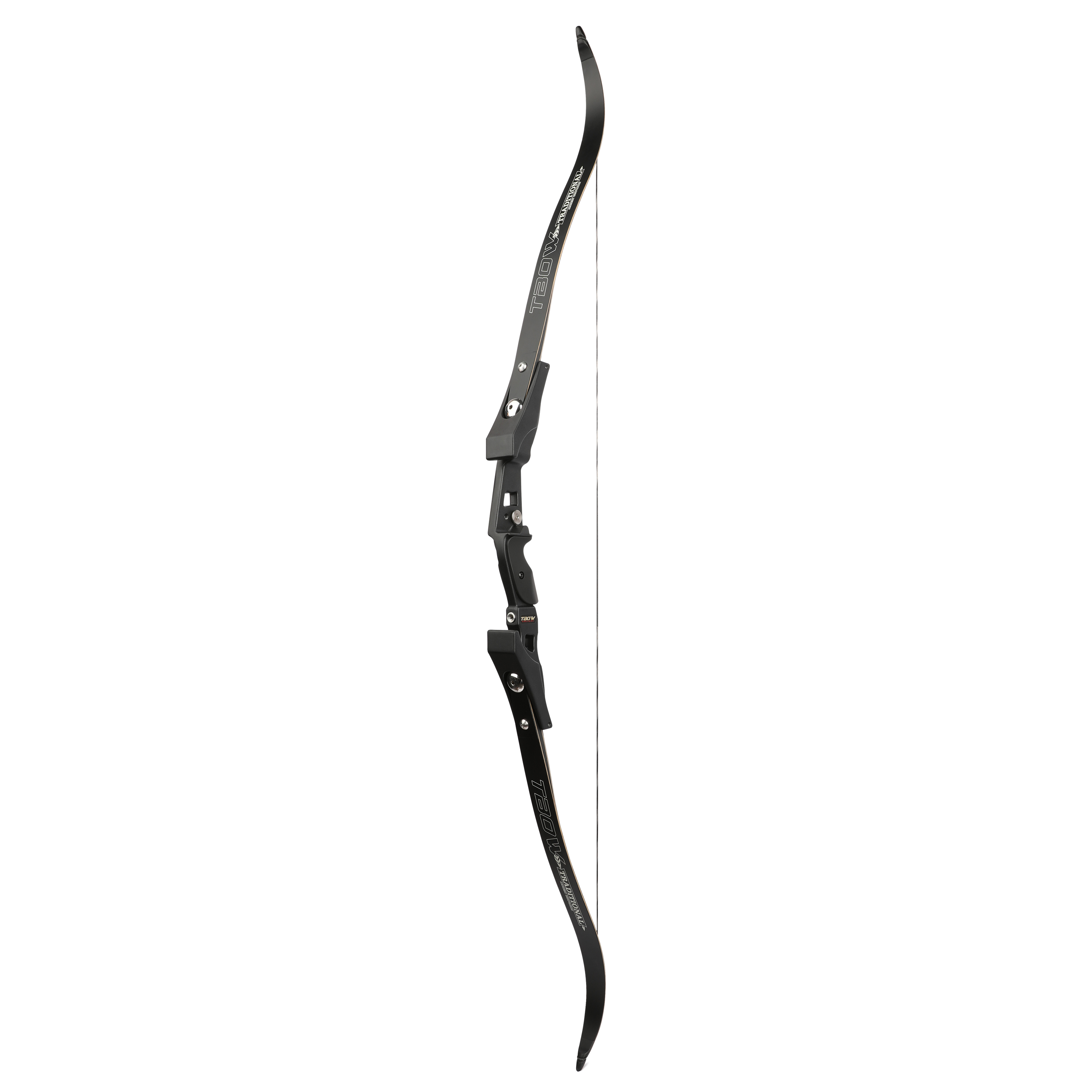 TBOW B3 62" Barebow ILF Recurve Weight Forward Design 25-60 lbs