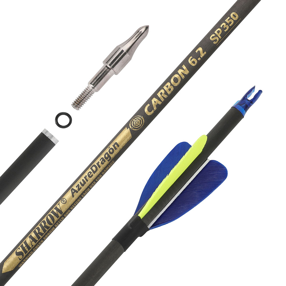 SHARROW 30" Hunting Carbon Arrows with 2" Heart-shaped Feather