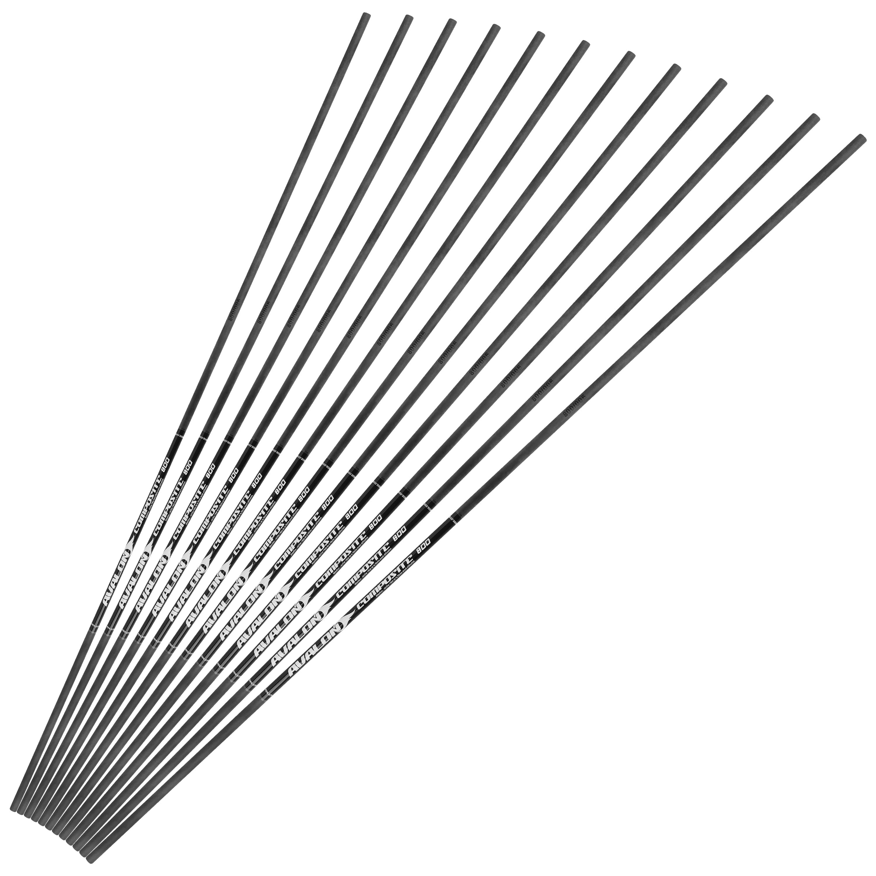 AVALON 4.2 mm/.166" Carbon Shafts SP 500-1000 (12 Pack)-CHN Archery
