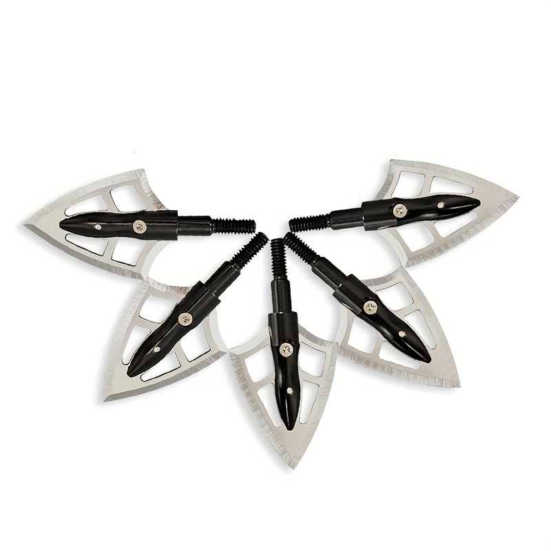 12pcs Broadhead Hunting Arrows with Aluminum 6063 Shafts & Stainless Steel Blades