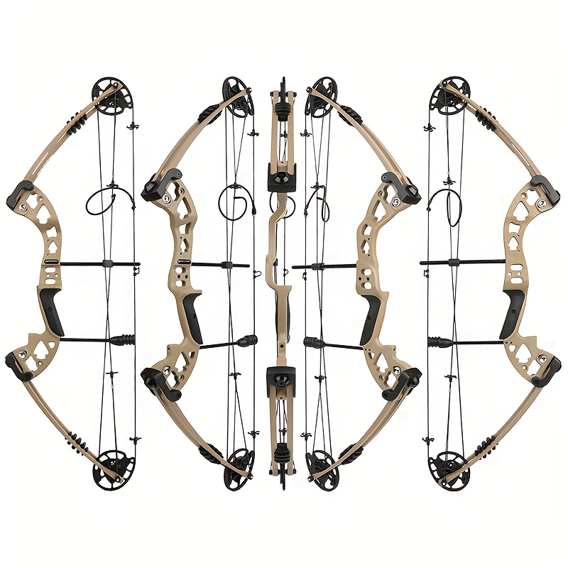Complete Compound Bow Hunting Set, 30-60 Lbs Adjustable Draw Weight, High-Strength Alloy, Quiet Double Offset Wheel System, with Accessories - Ideal for Outdoor Archery Enthusiasts