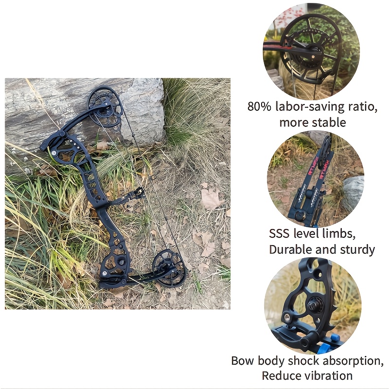 AMEYXGS Archery Compound Bow Alloy Dual-Use Steel Ball 20-70lbs