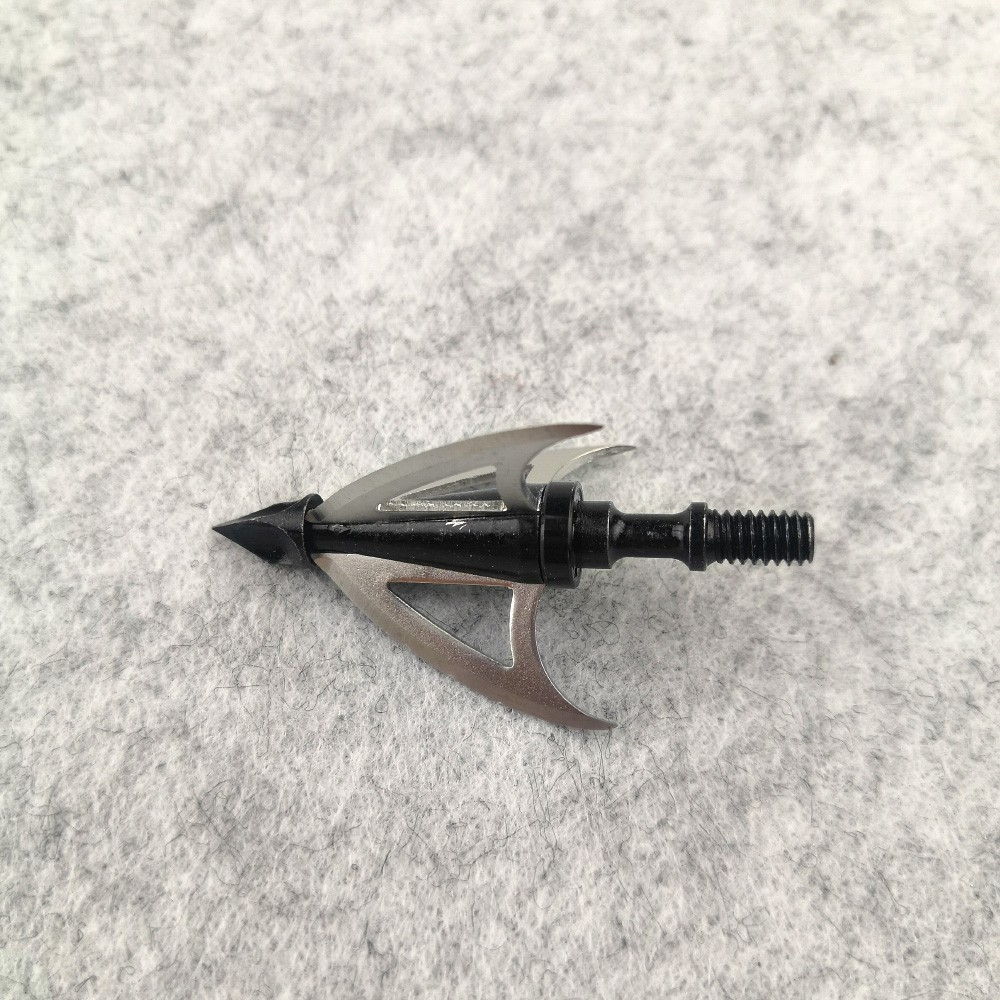 Archery 3 Blade Broadhead 100 Grain Screw Arrowhead Crossbow Recurve Bow Hunting