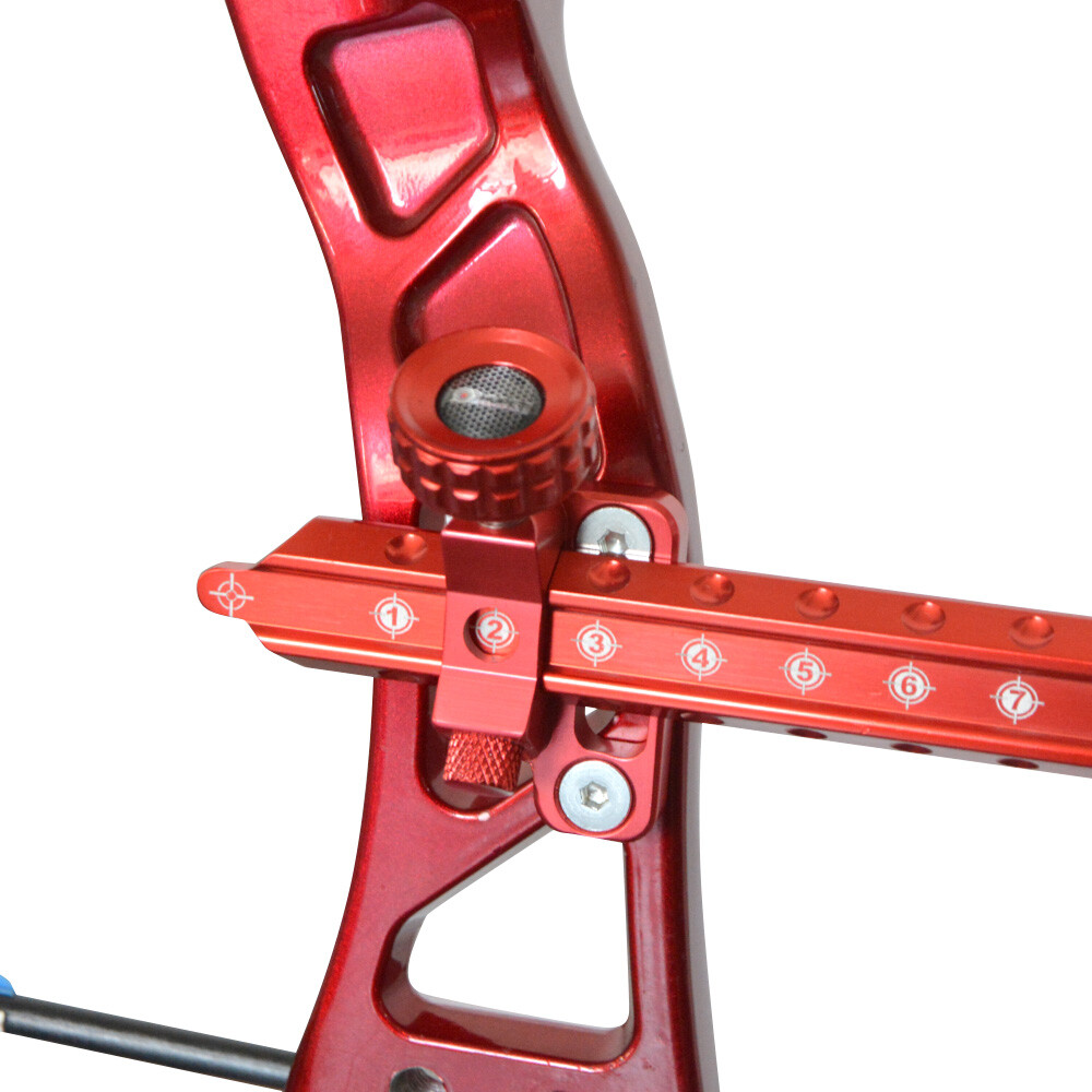 9" Recurve Bow Sight 1 Pin Archery Hunt Target Adjustable