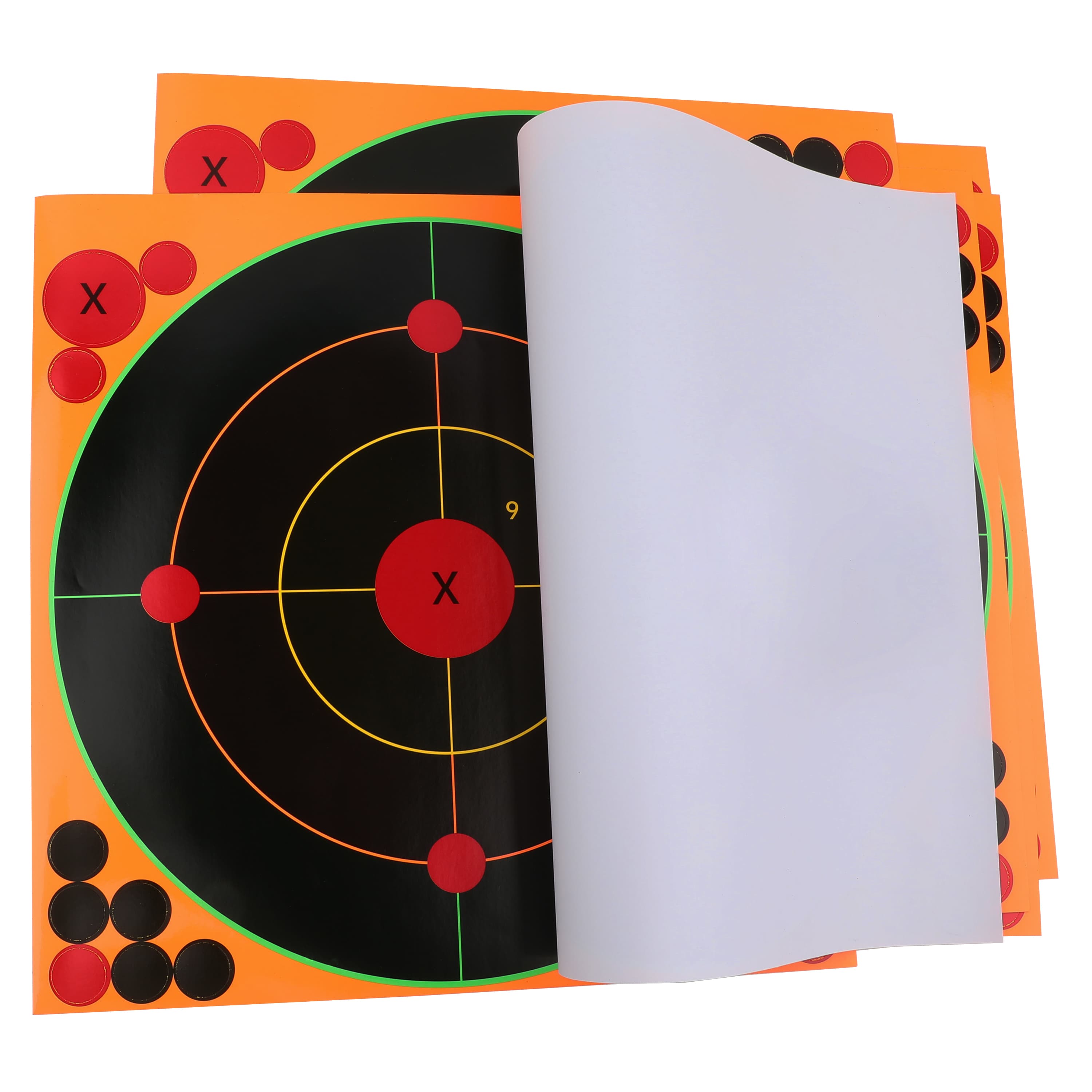Self-Adhesive Splatterburst Paper Archery Targets 12" x 12" (10 Pack)-CHN Archery