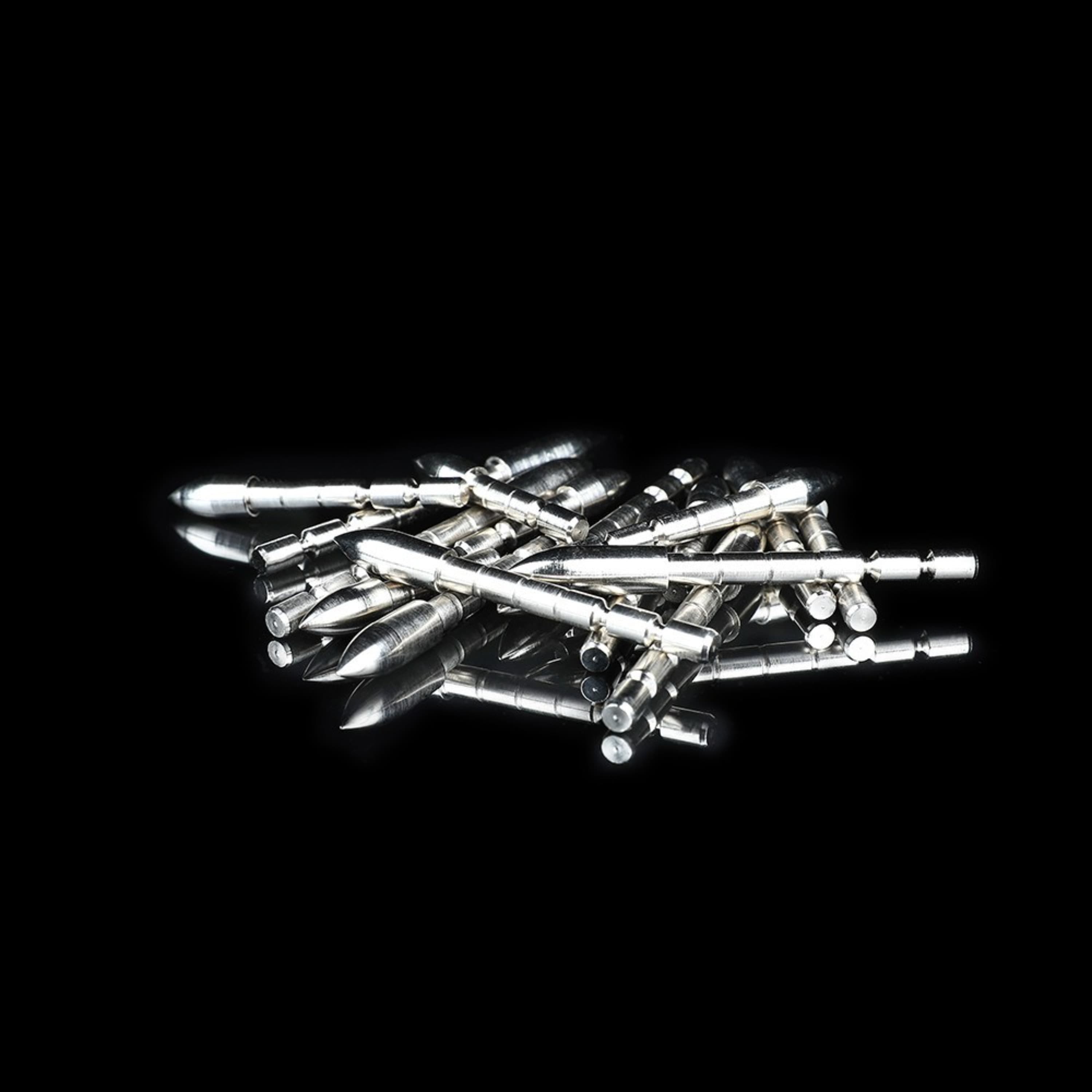 Archery Arrowheads Stainless Steel Practice Tips 60/80/100/120 Grain (12 Pack)