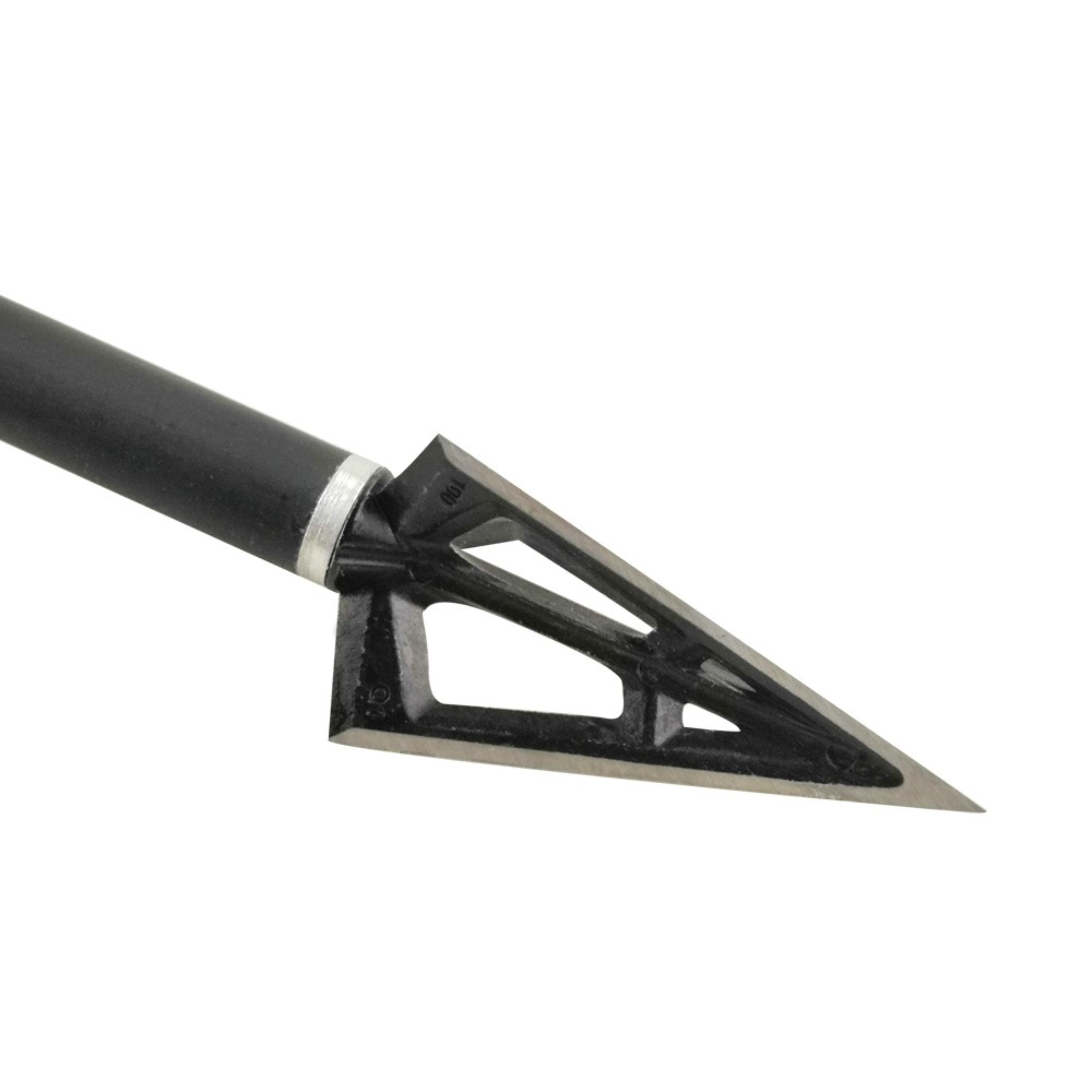 100 Grain Aluminum Fixed Blade Archery Broadheads 12Pack