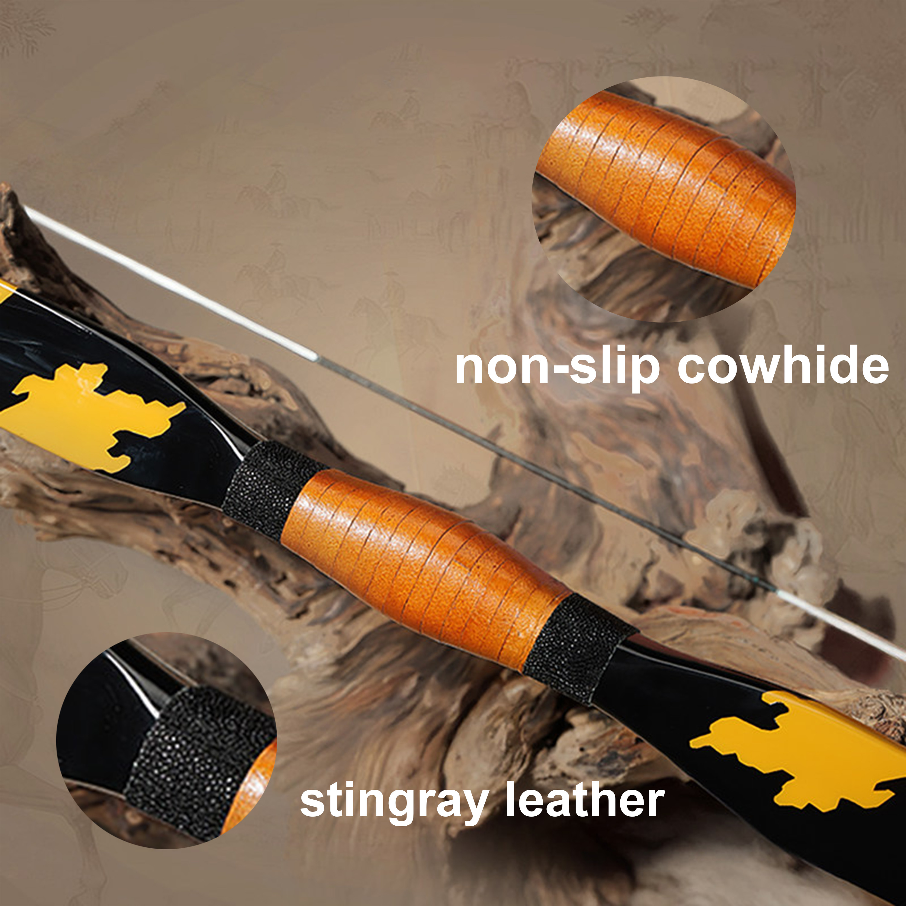 AF Traditional Archery Bow 25-4 lbs Long Bow Recurve bow Shooting