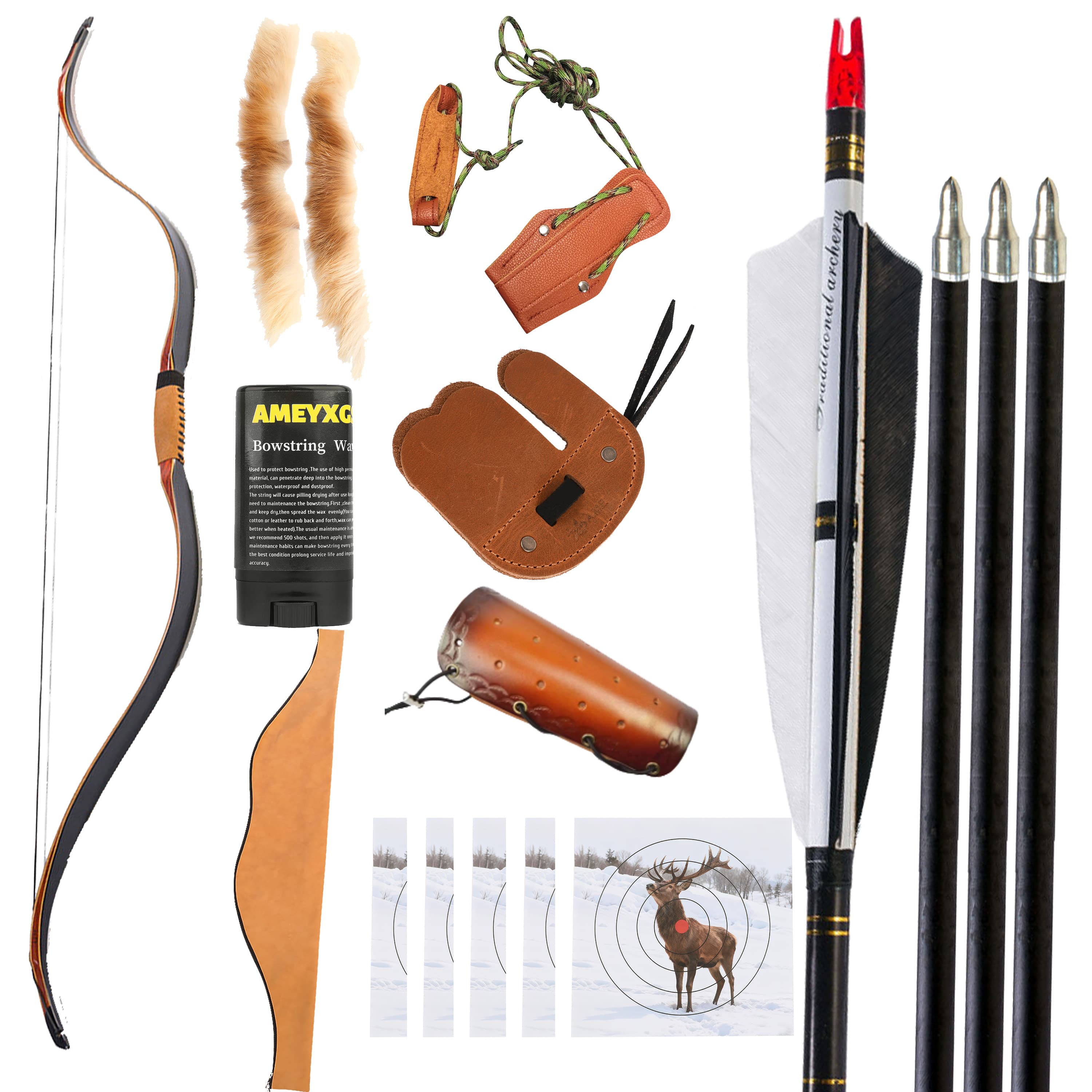 AF Tatar Recurve Bow 20–50lbs Archery Traditional Bow Shooting