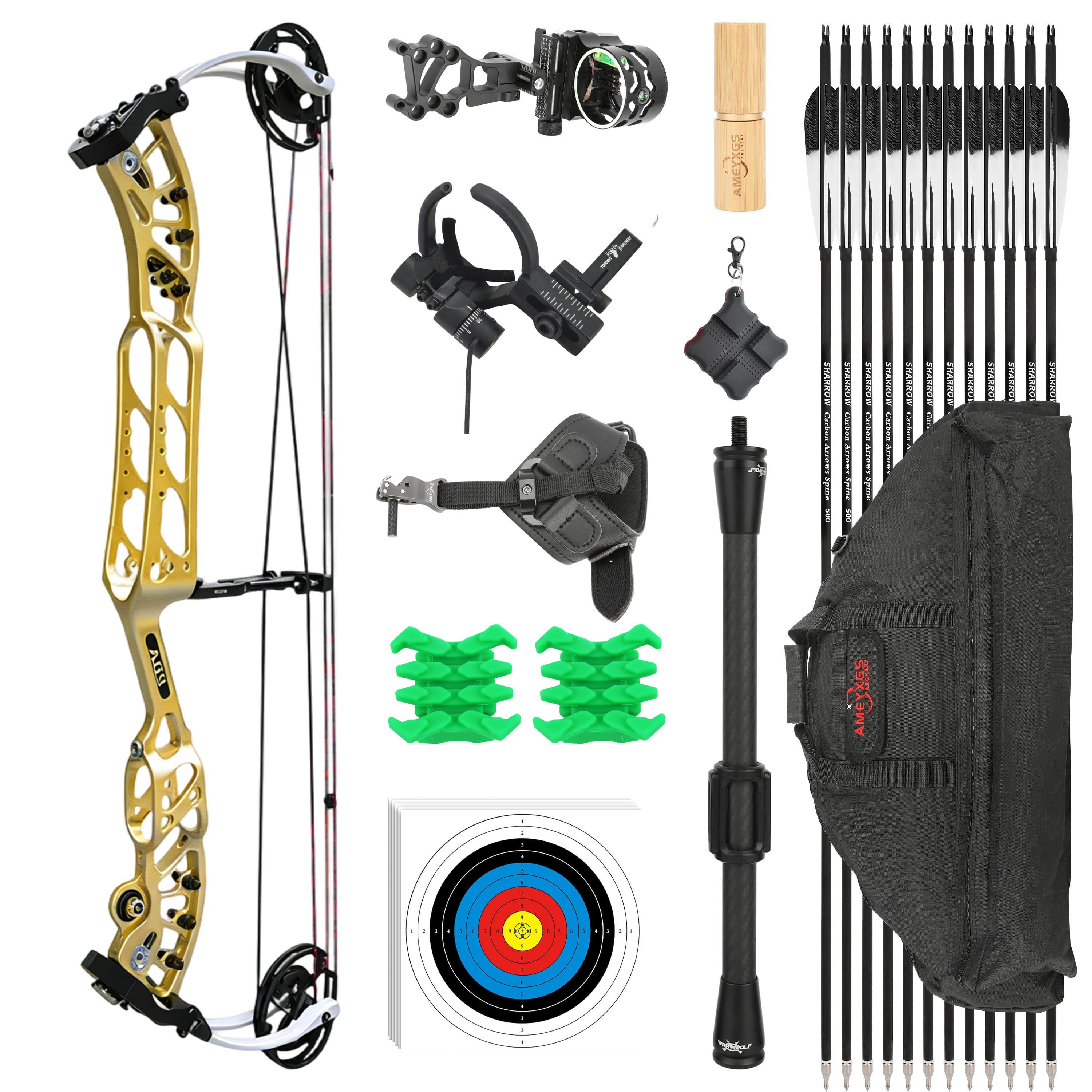 AGS 30-60lbs Compound Bow Hunting Kit Shooting Archery