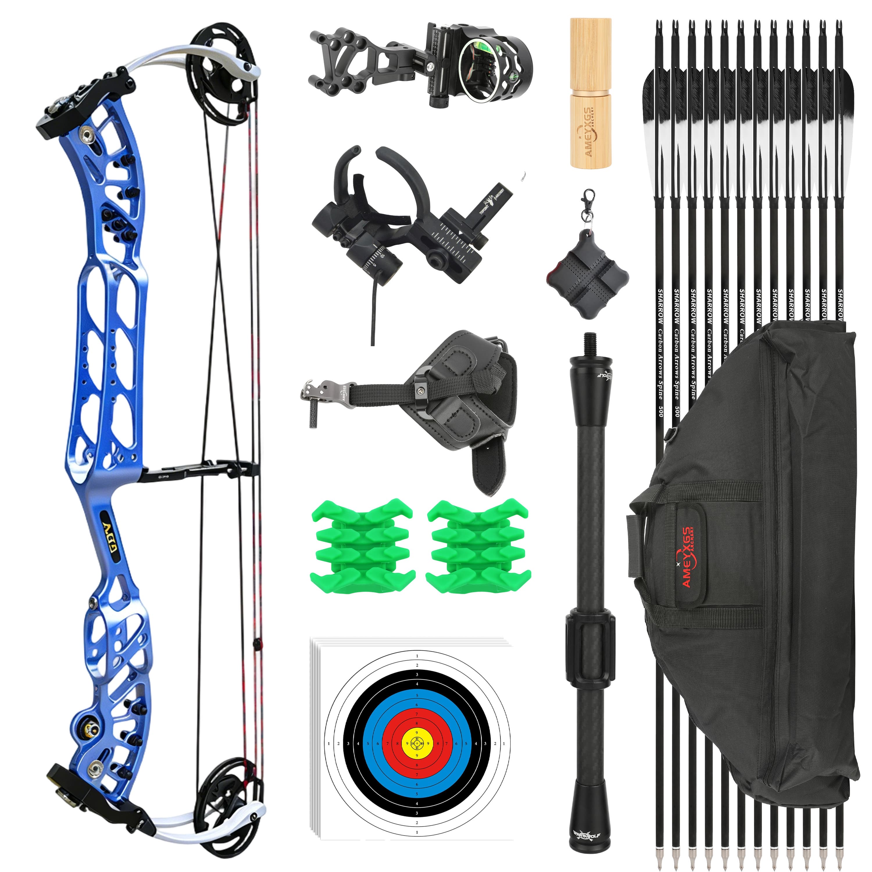 AGS 30-60lbs Compound Bow Hunting Kit Shooting Archery