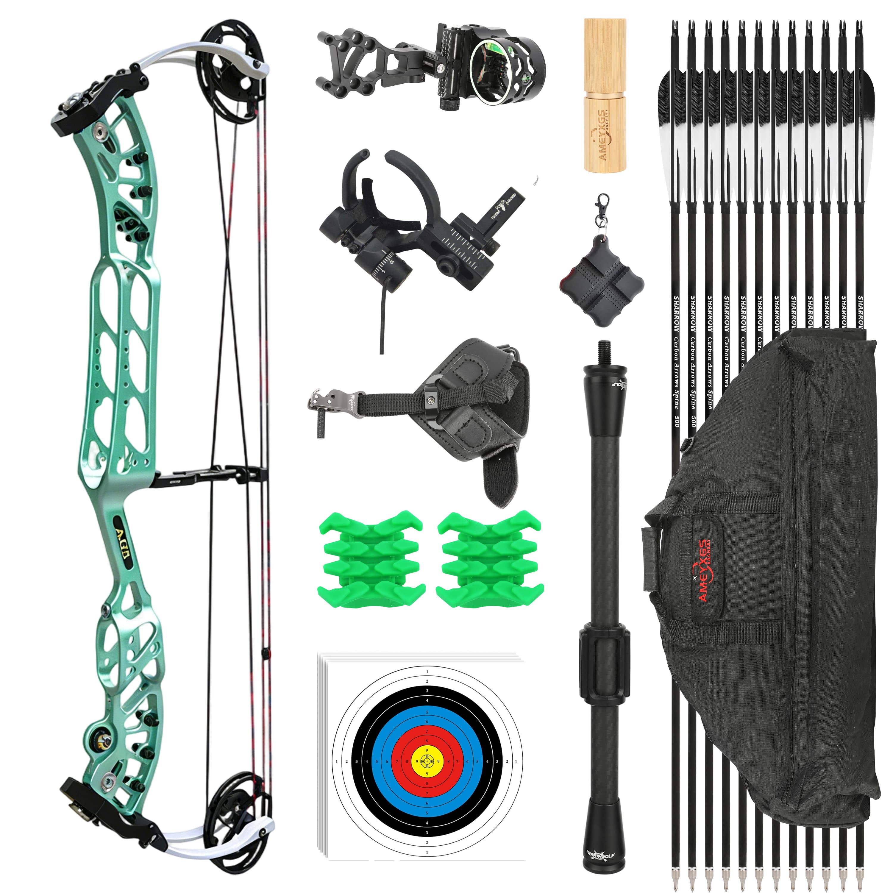 AGS 30-60lbs Compound Bow Hunting Kit Shooting Archery