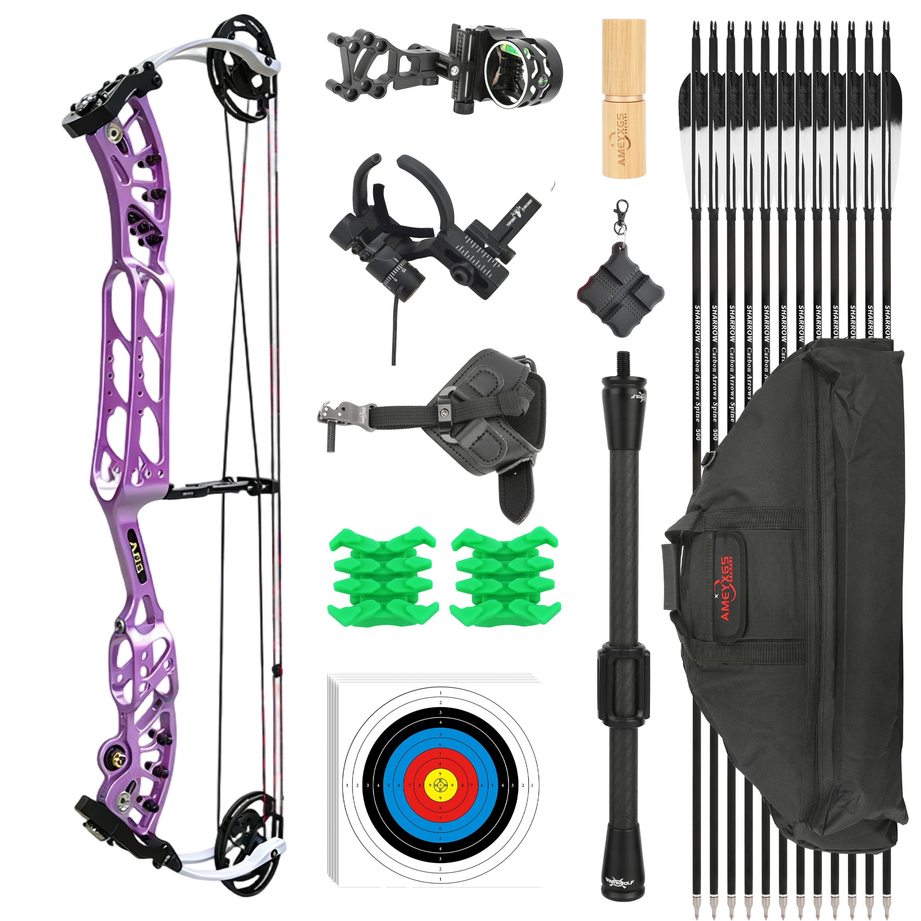 AGS 30-60lbs Compound Bow Hunting Kit Shooting Archery