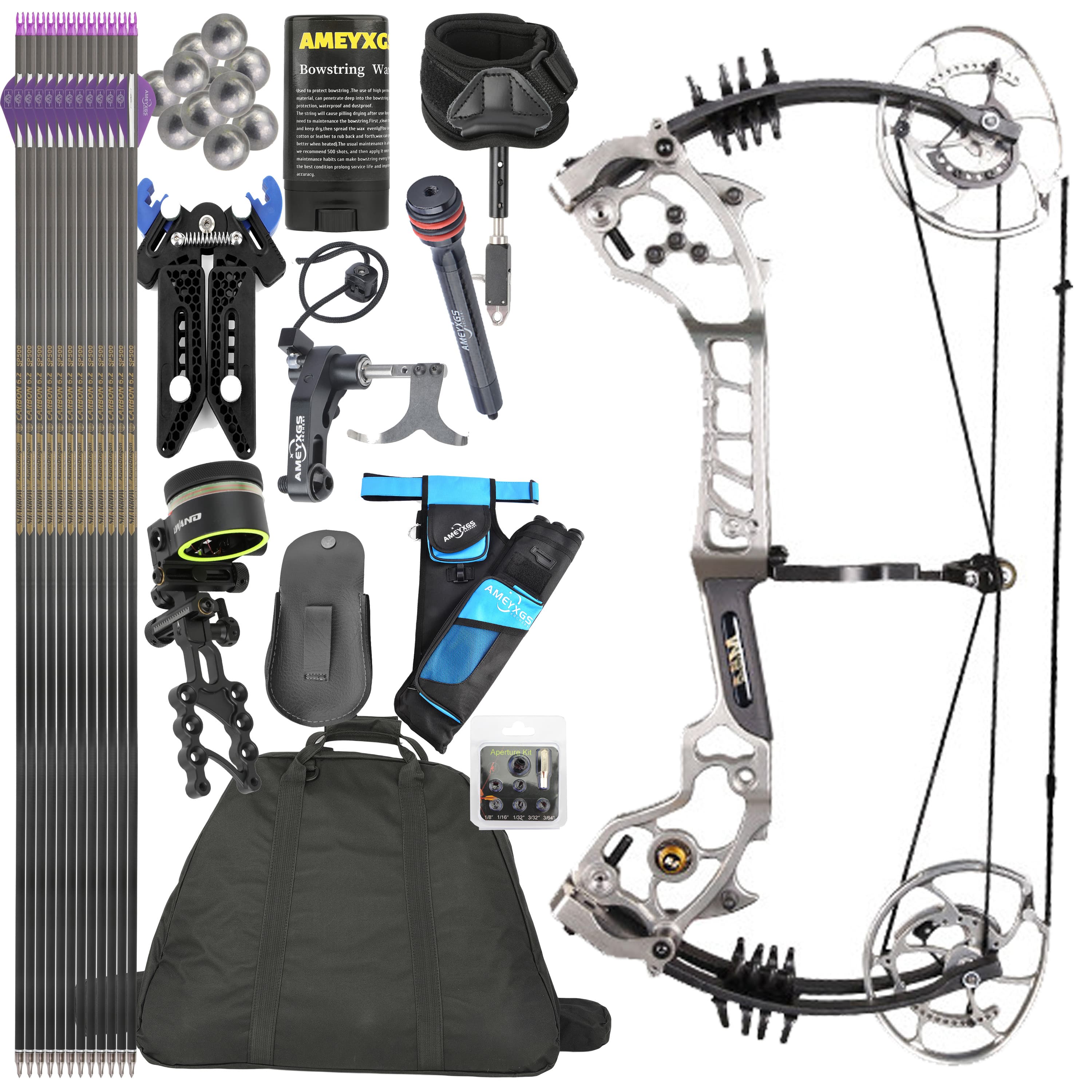 AGS Compound Bow 0-70lbs  Target Kit Shooting Archery