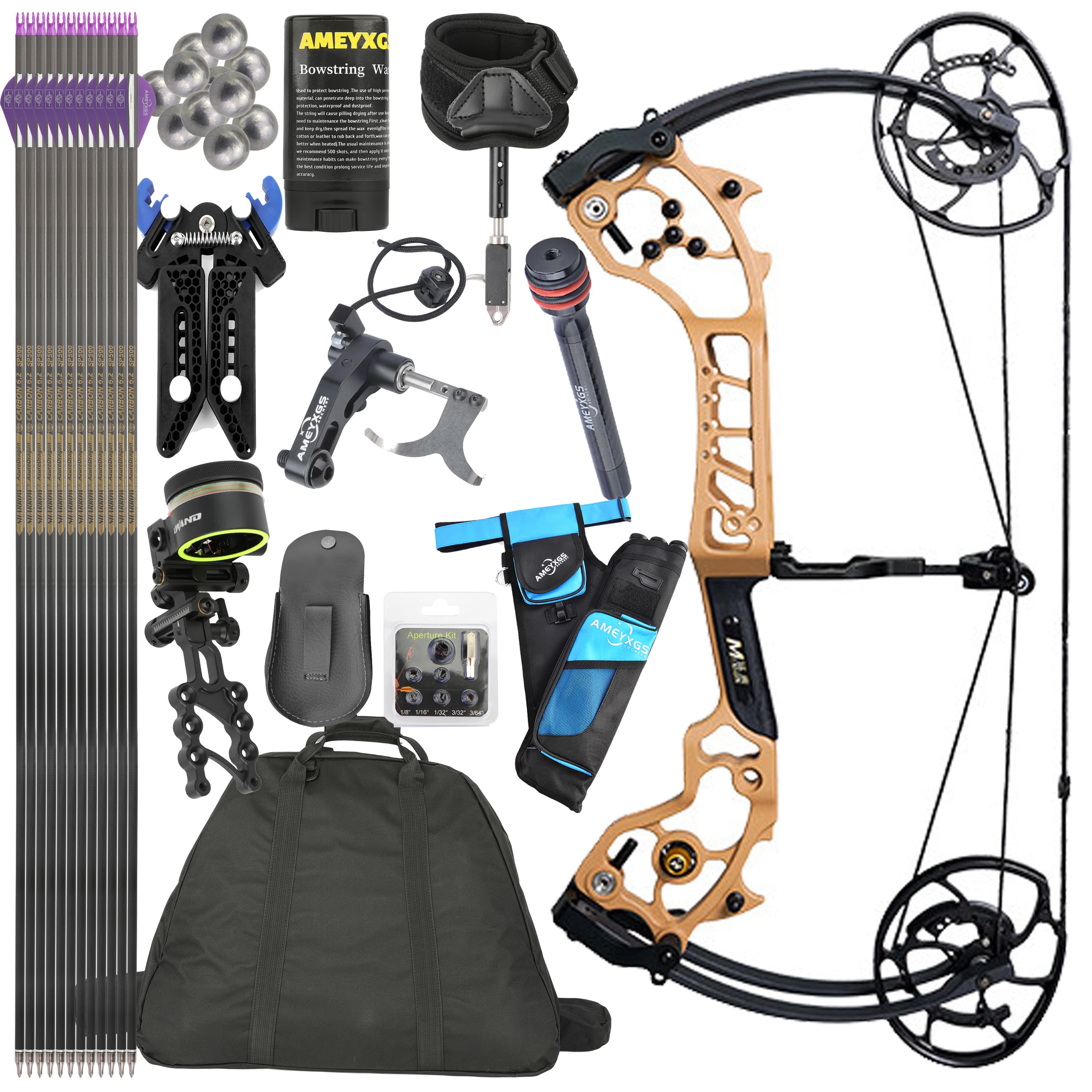 AGS Compound Bow 0-70lbs  Target Kit Shooting Archery
