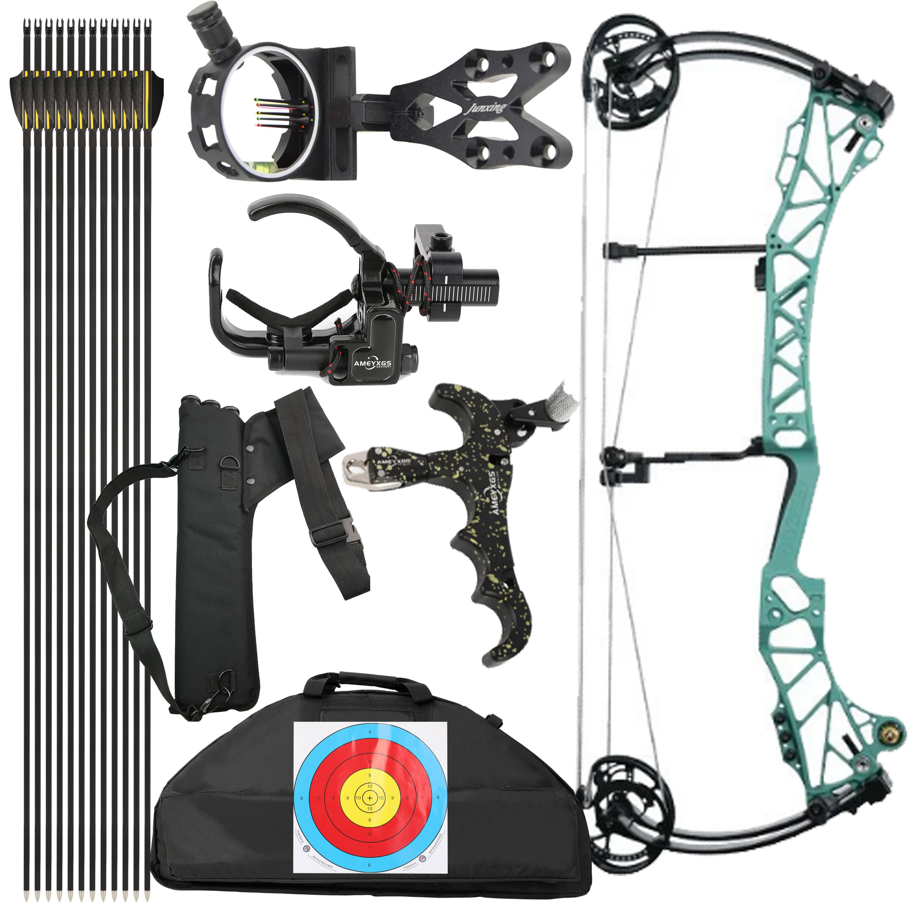 AGS Compound Bow45-75lbs  Target Kit Shooting Archery Hunting