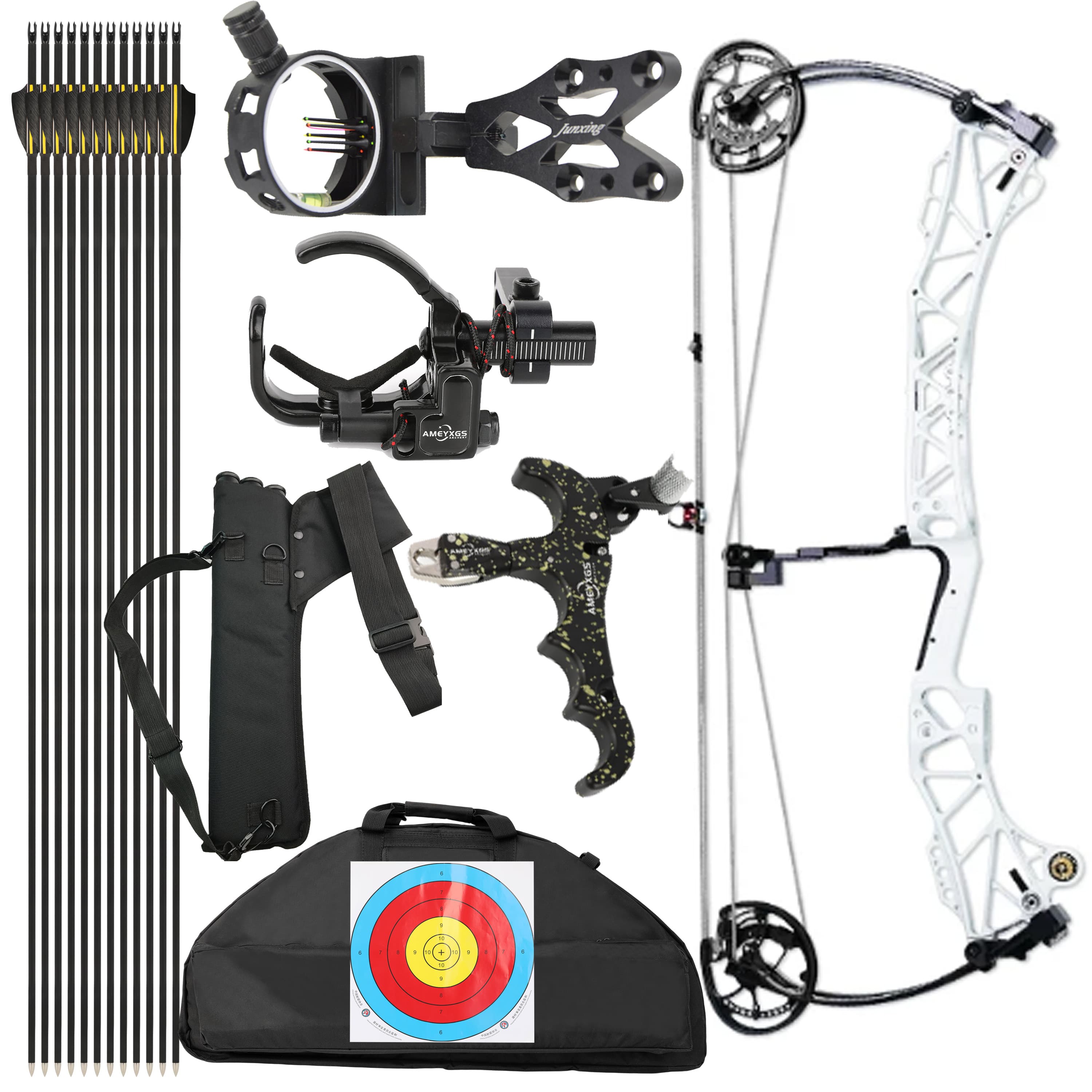 AGS Compound Bow45-75lbs  Target Kit Shooting Archery Hunting