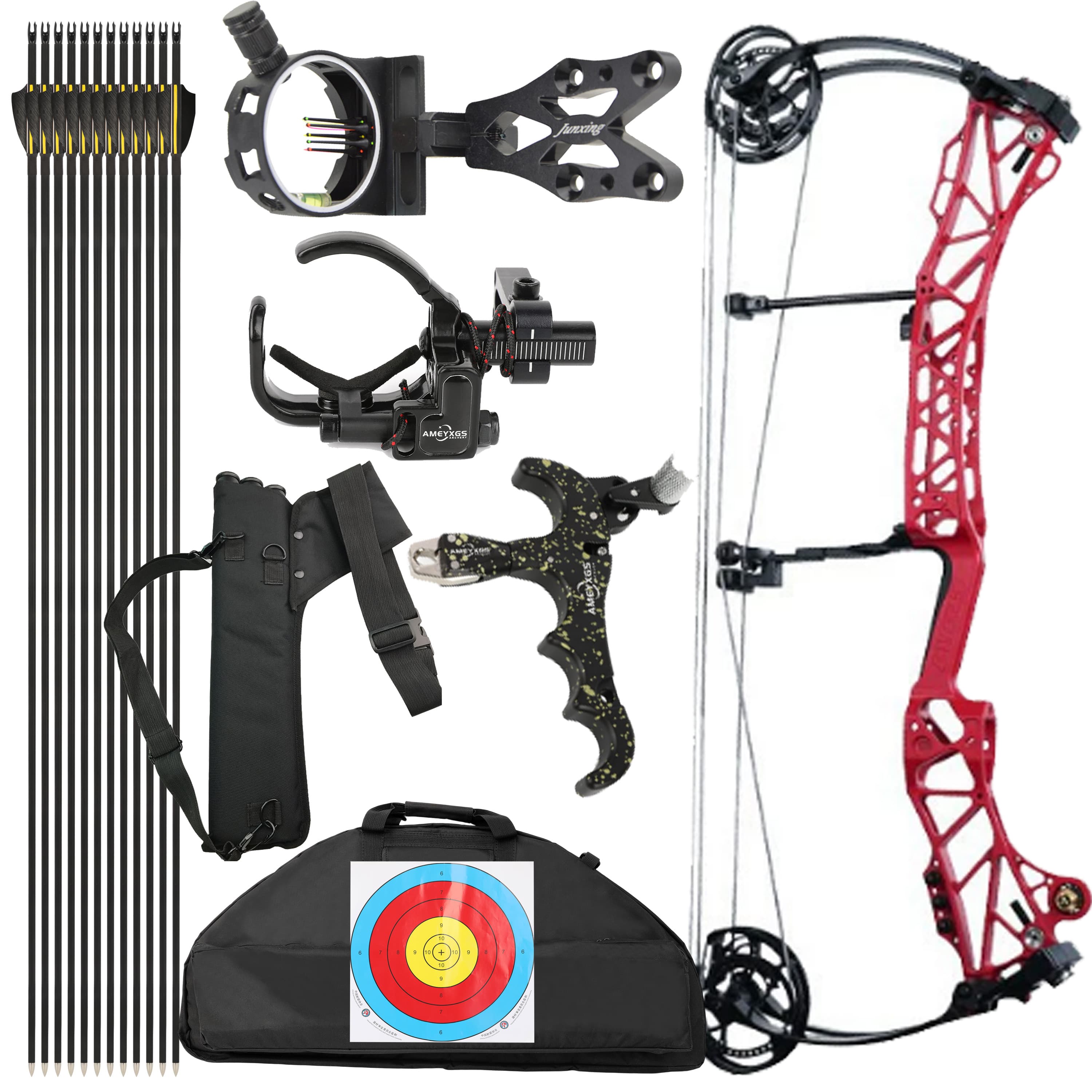 AGS Compound Bow45-75lbs  Target Kit Shooting Archery Hunting