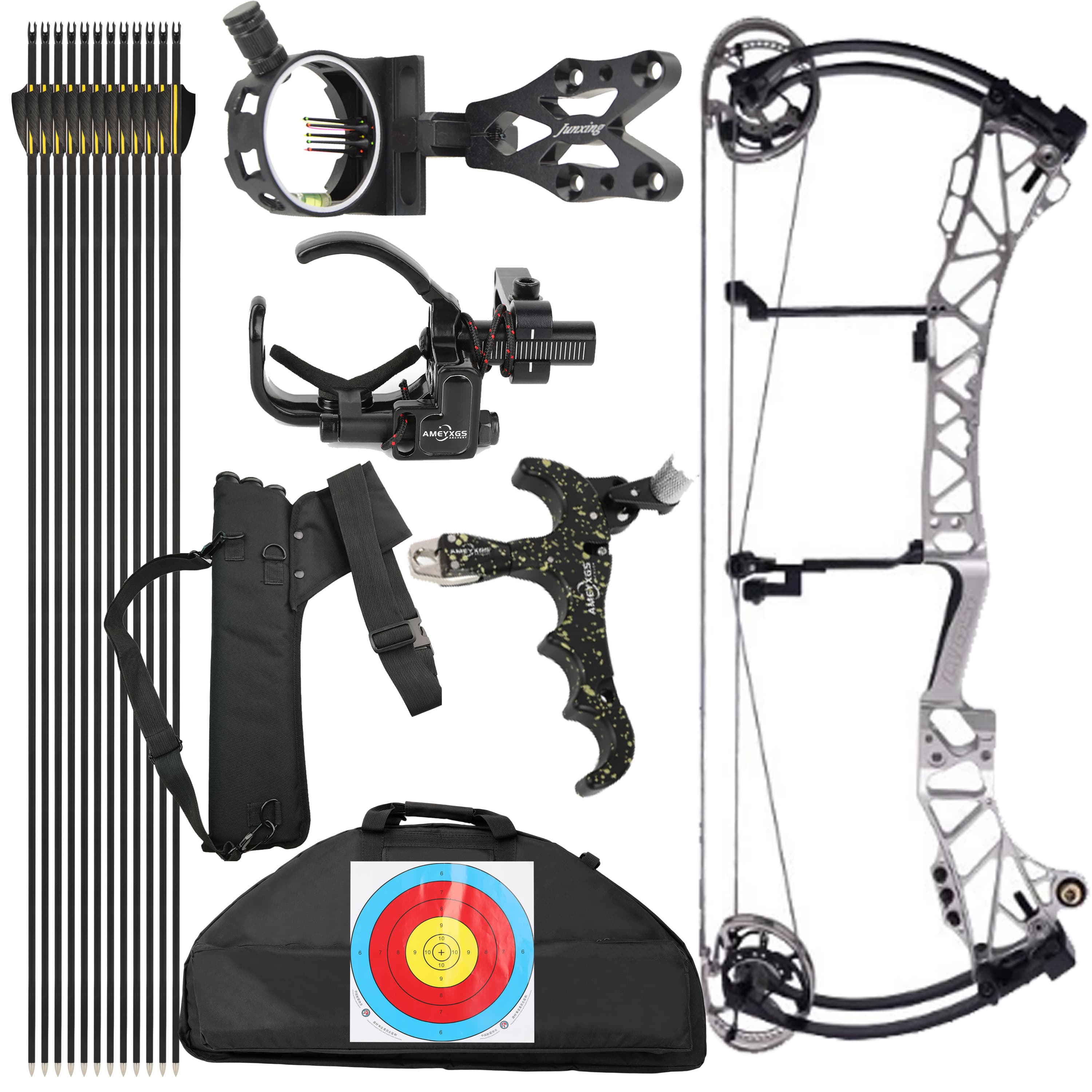 AGS Compound Bow45-75lbs  Target Kit Shooting Archery Hunting