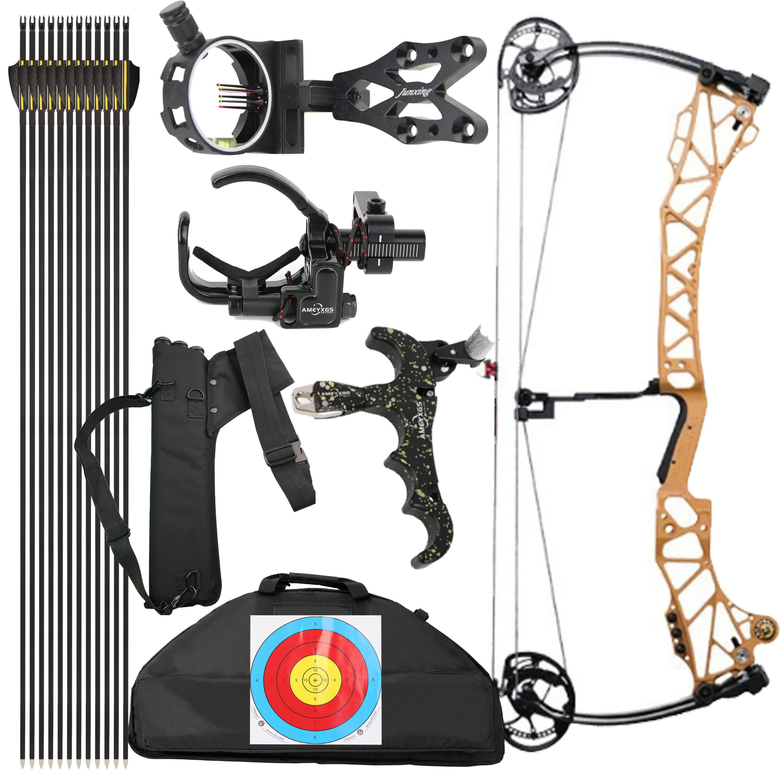 AGS Compound Bow45-75lbs  Target Kit Shooting Archery Hunting