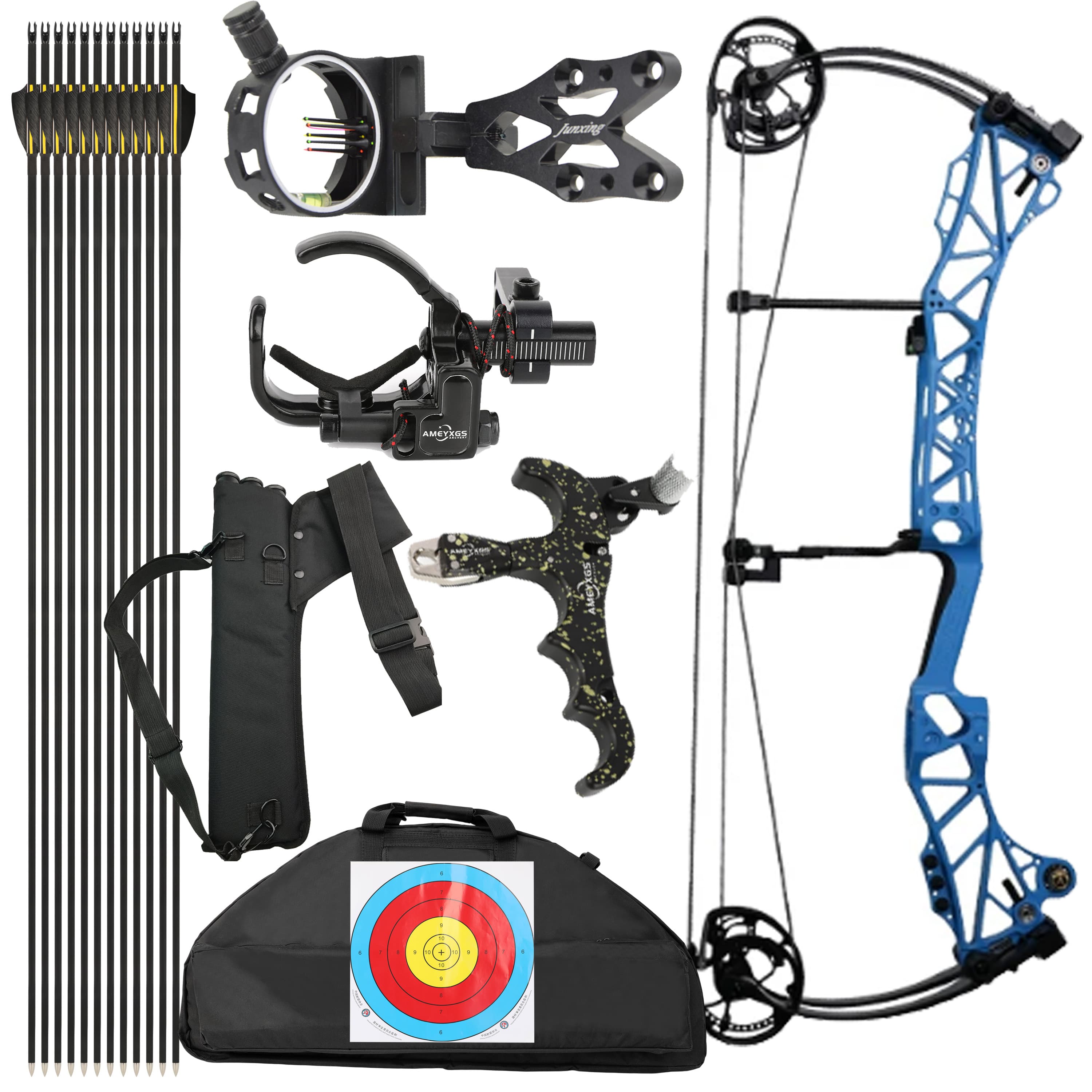 AGS Compound Bow45-75lbs  Target Kit Shooting Archery Hunting