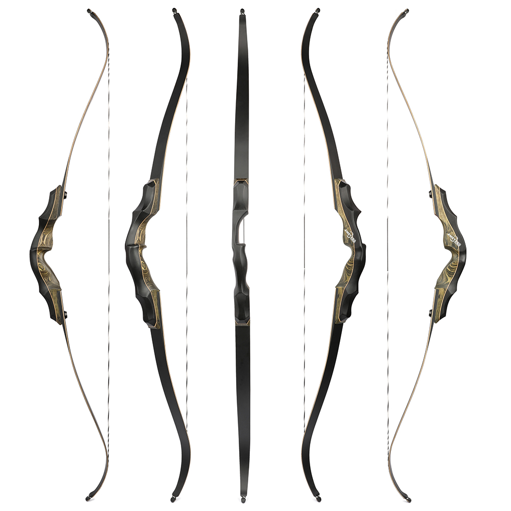 AMEYXGS 62" Wooden Takedown Recurve Bow Kit 20-60 lbs