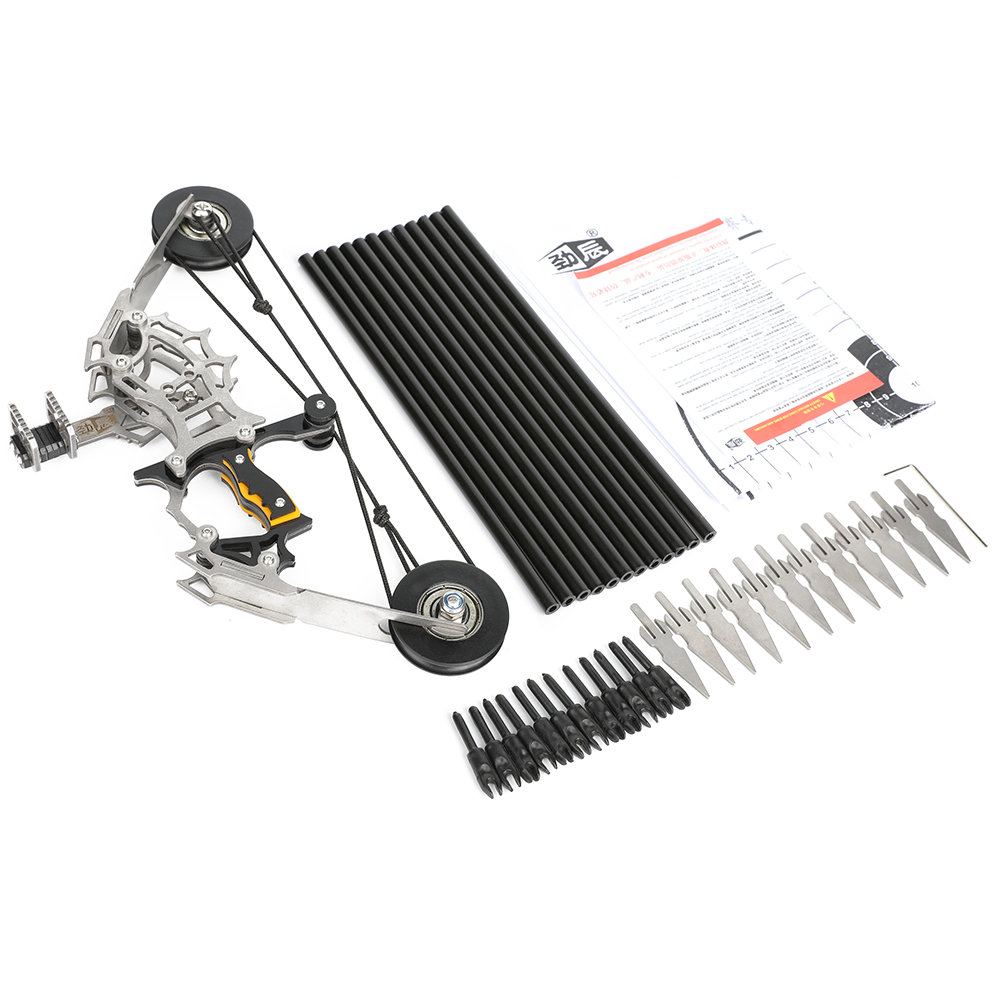 AMEYXGS 8.8 inch Mini Compound Bow Set RH/LH