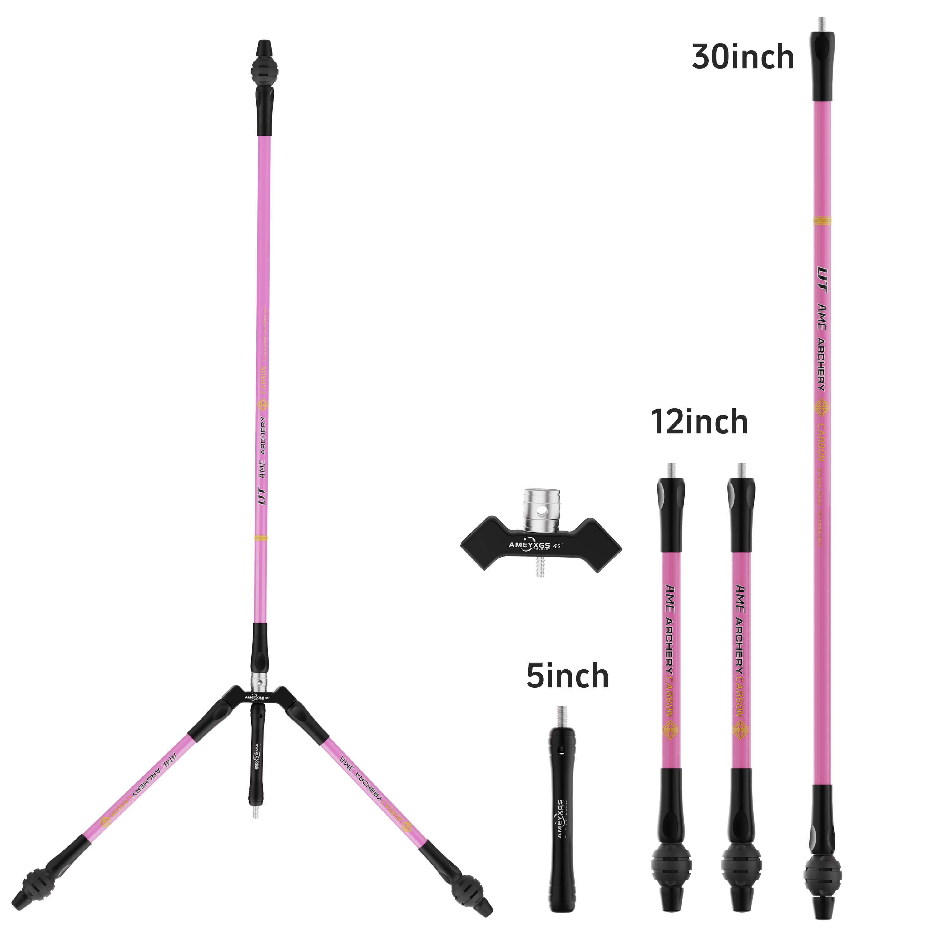 AMEYXGS Carbon Stabilizer Set with Damping & Weight Accessories
