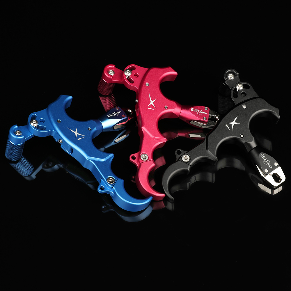 AMEYXGS X1 3 or 4 Finger Adjustable Archery Thumb Release