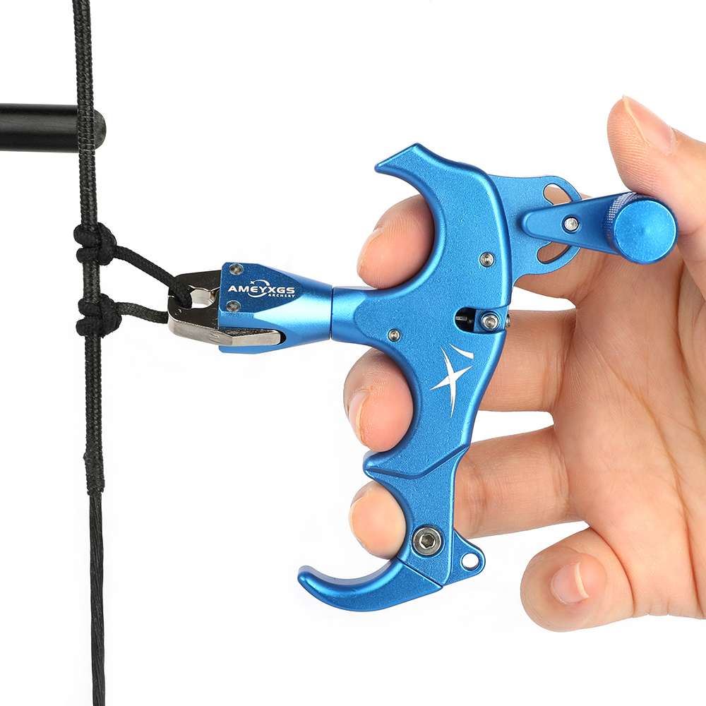 AMEYXGS X1 3 or 4 Finger Adjustable Archery Thumb Release