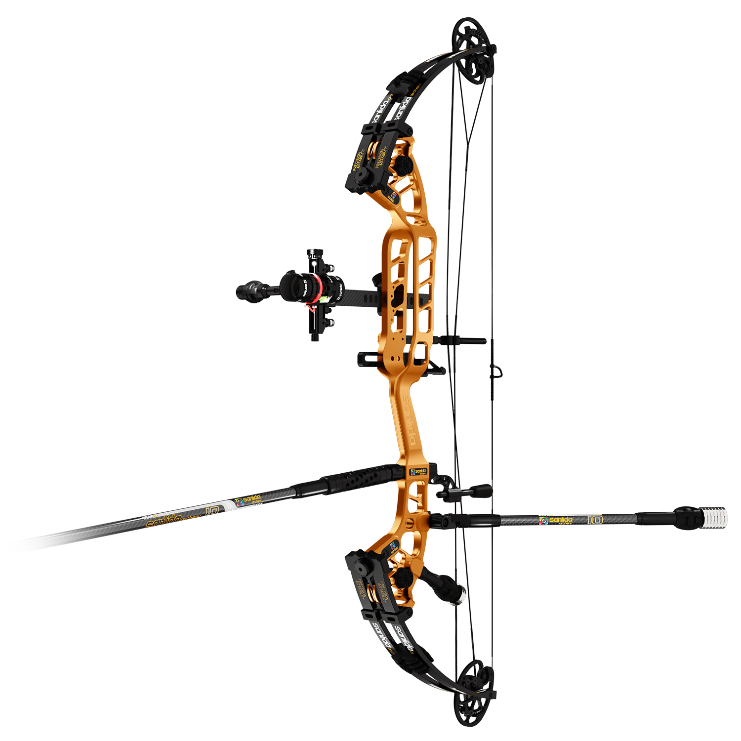 SANLIDA 37" Hero X10 II Target Compound Bow Kit with Full Modules