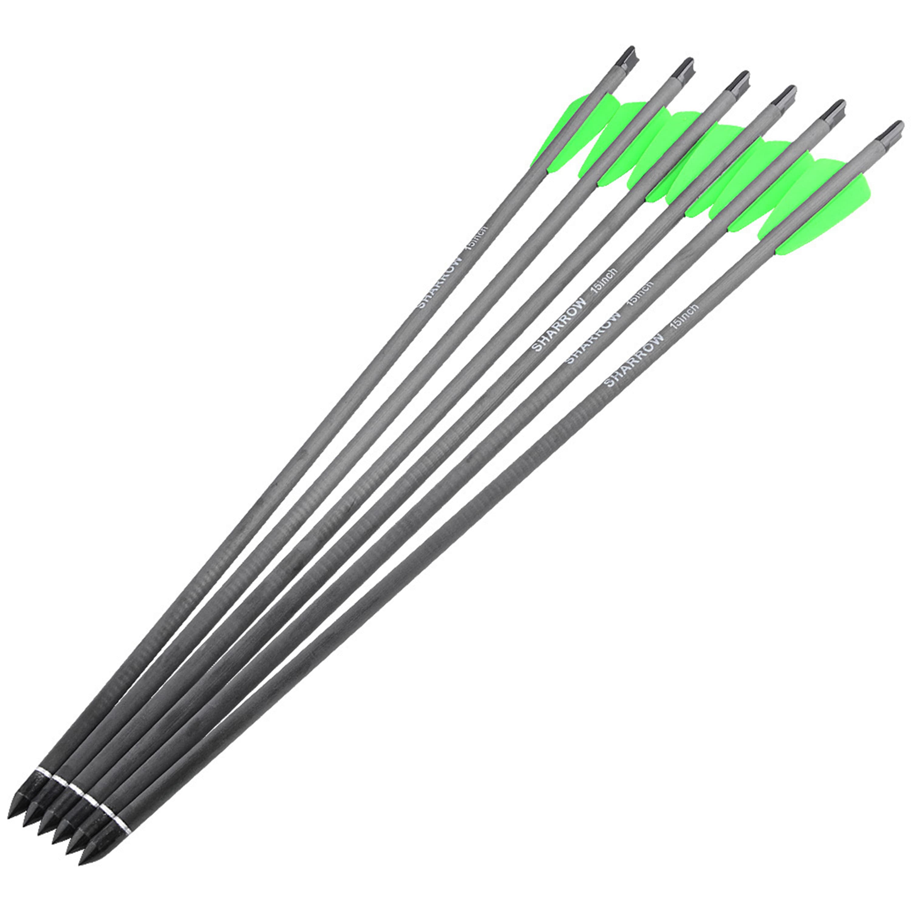 Archery 15" Carbon Arrows Mini Bow Bolts Archery Hunting