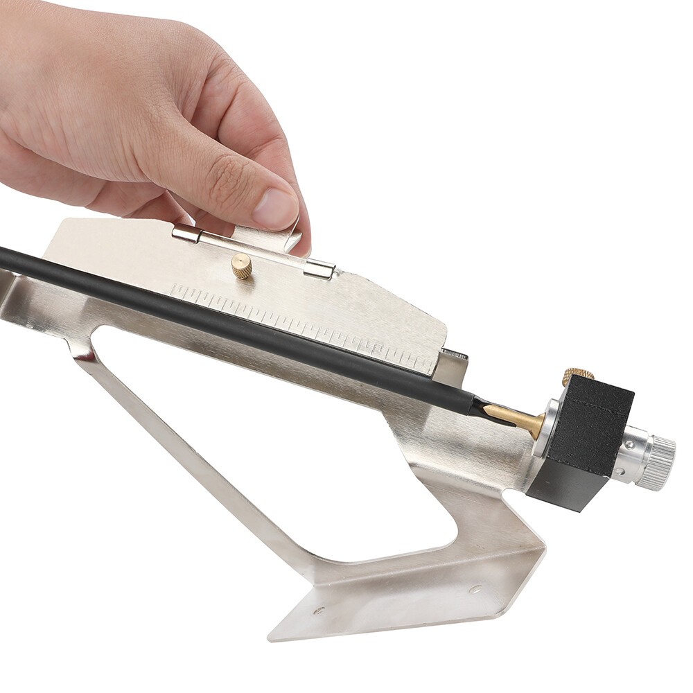 Archery Adjustable Arrow Fletching Jig with Clamp Arrow Building Tool