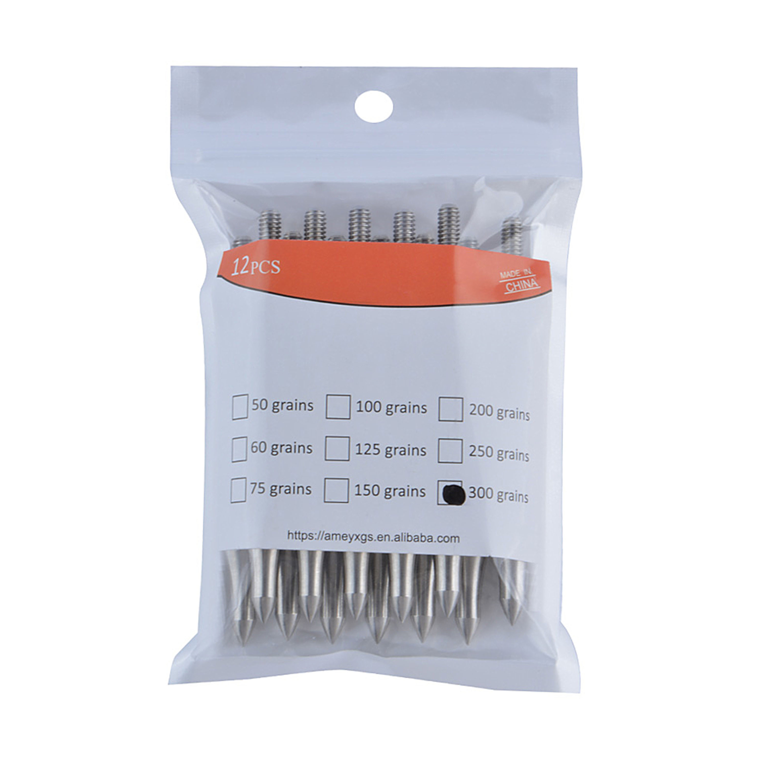 Archery Arrowhead Stainless Steel 100-300gr Screw In Point Hunting 12X 