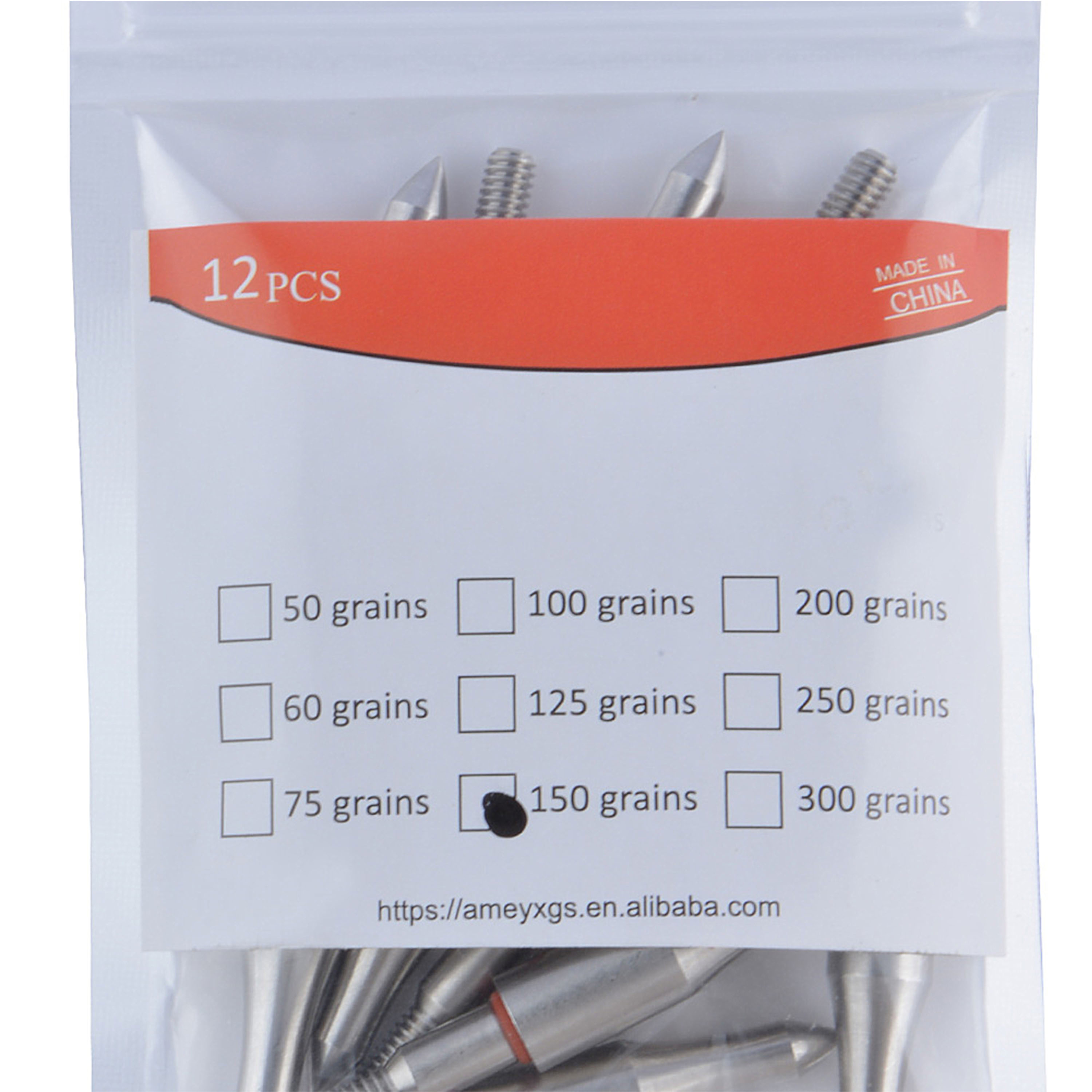 Archery Arrowhead Stainless Steel 100-300gr Screw In Point Hunting 12X 