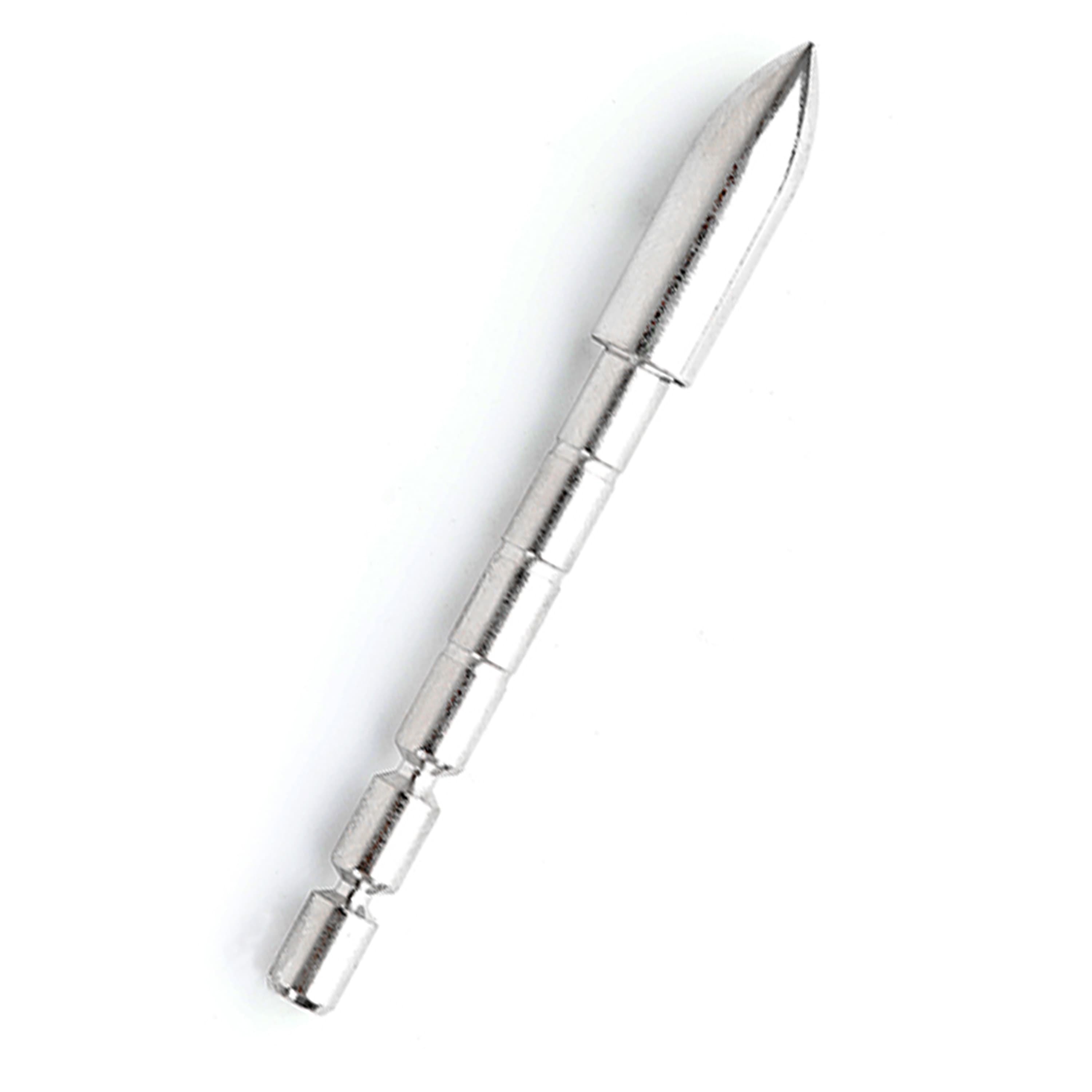 Archery Arrowheads Stainless Steel Practice Tips 60/80/100/120 Grain (12 Pack)