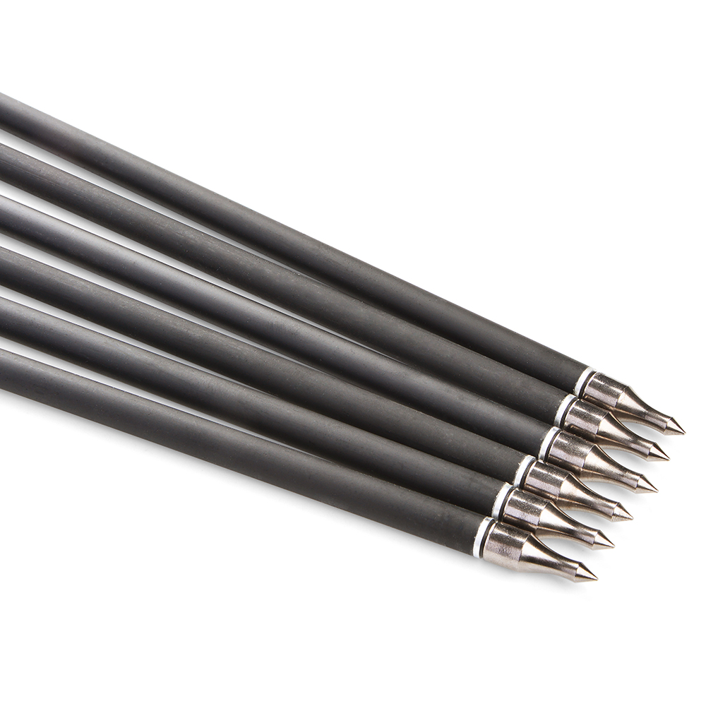 Carbon Arrows 12pcs 31.6 in 500 Spine Mixed Carbon Archery Set