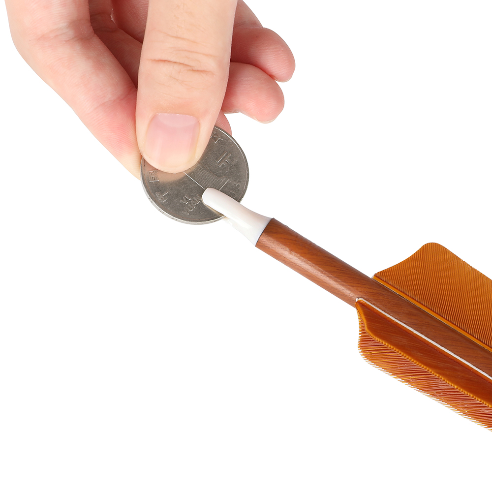 Archery Carbon Arrows with 4" Feather Fletching Spine 500/600 (12 Pack)