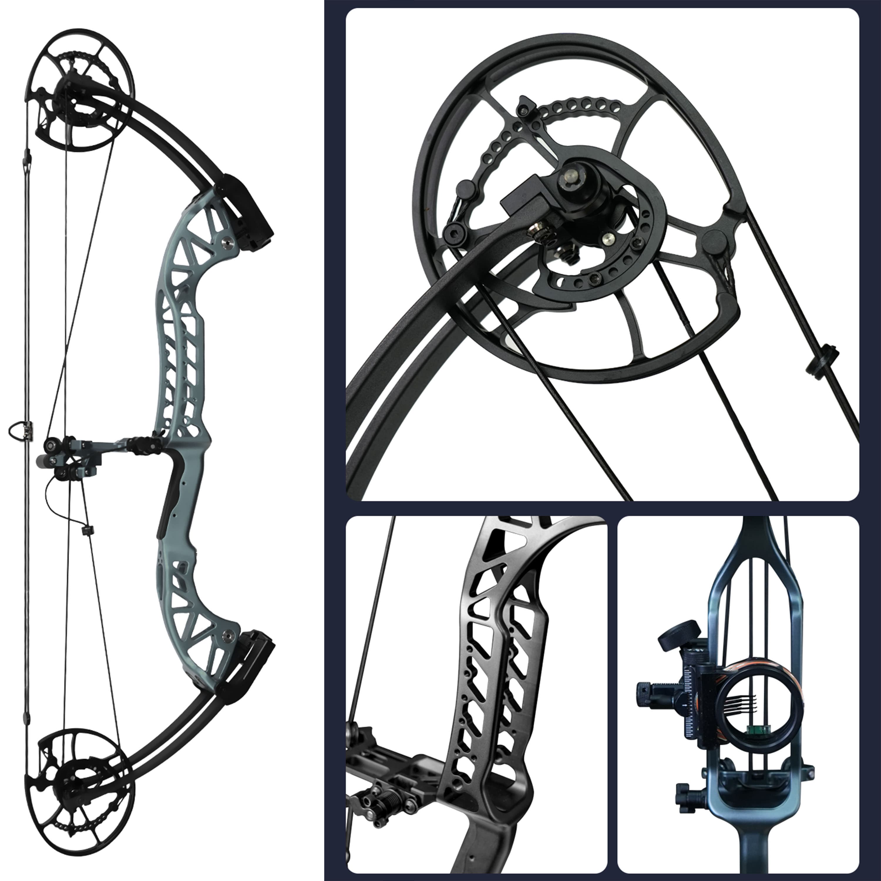 Hunting Compound Bow Archery for Adults Bow 30-65lbs 340fps