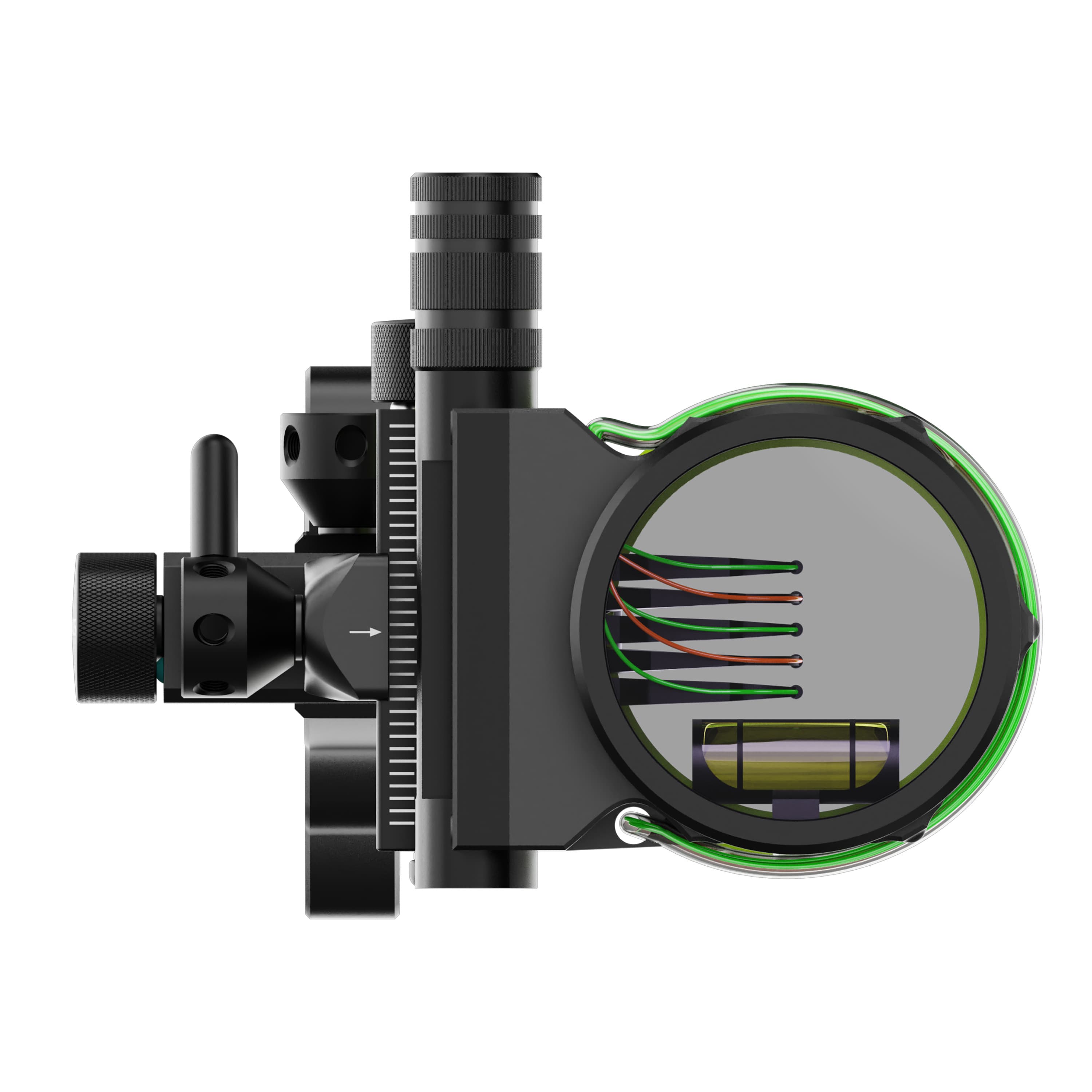 CHN Compound Bow Sight 5-pin Archery Sight Hunting Durable 