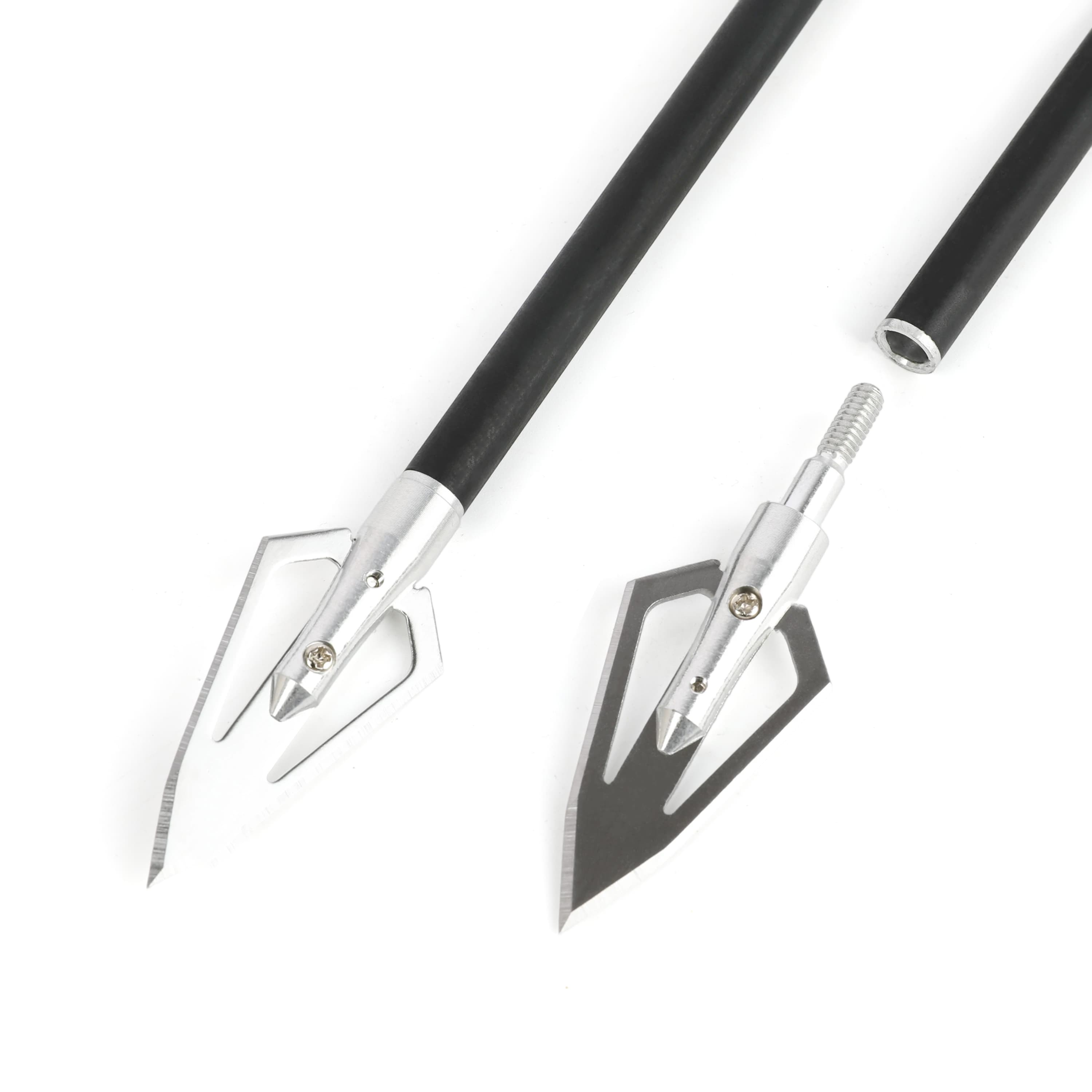 Archery Arrowheads 2 Blade Hunting Tips Screw In Point Broadheads 