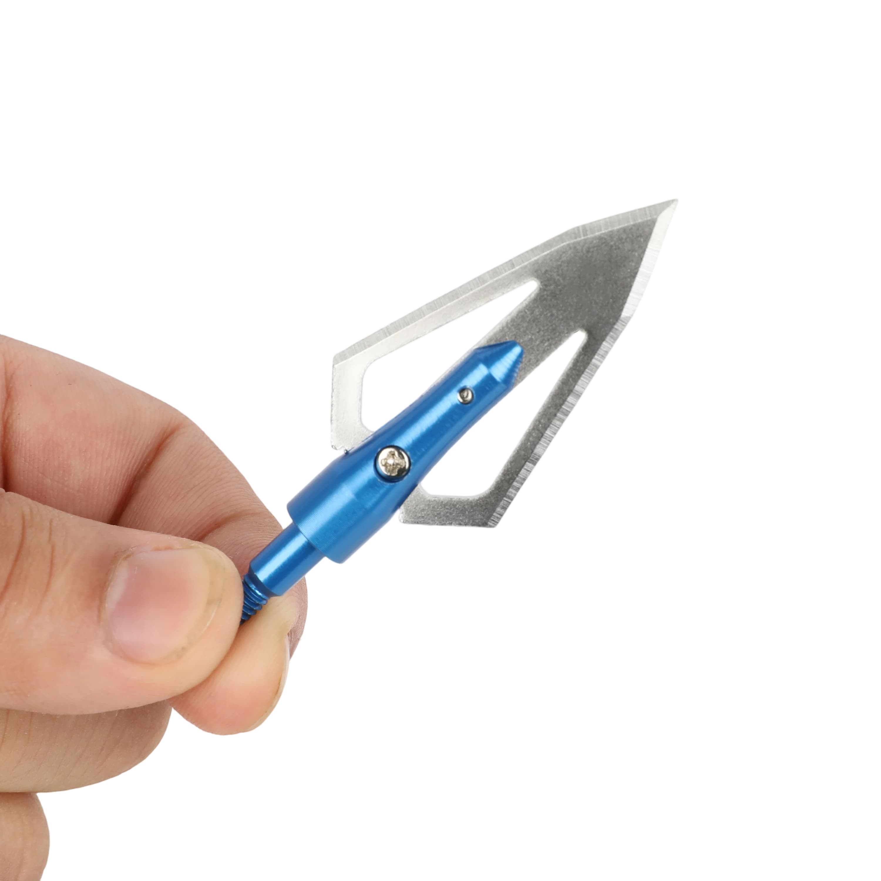 Archery Arrowheads 2 Blade Hunting Tips Screw In Point Broadheads 