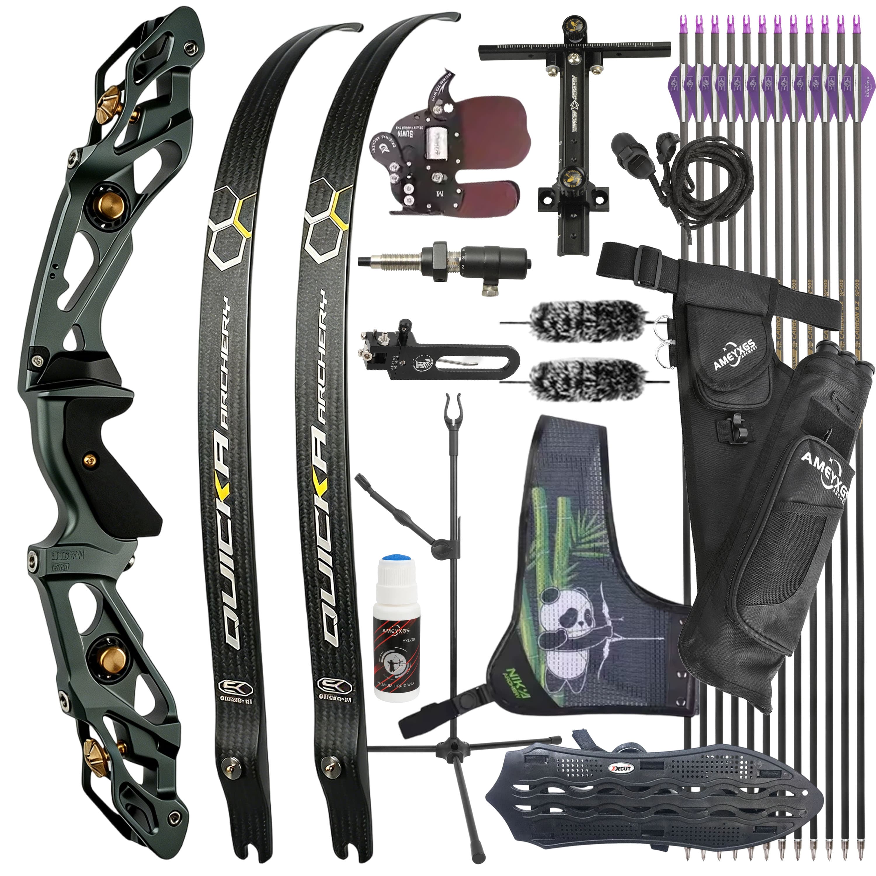 BOSEN 18-50bs Recurve Bow Kit Takedown Shooting Archery Target