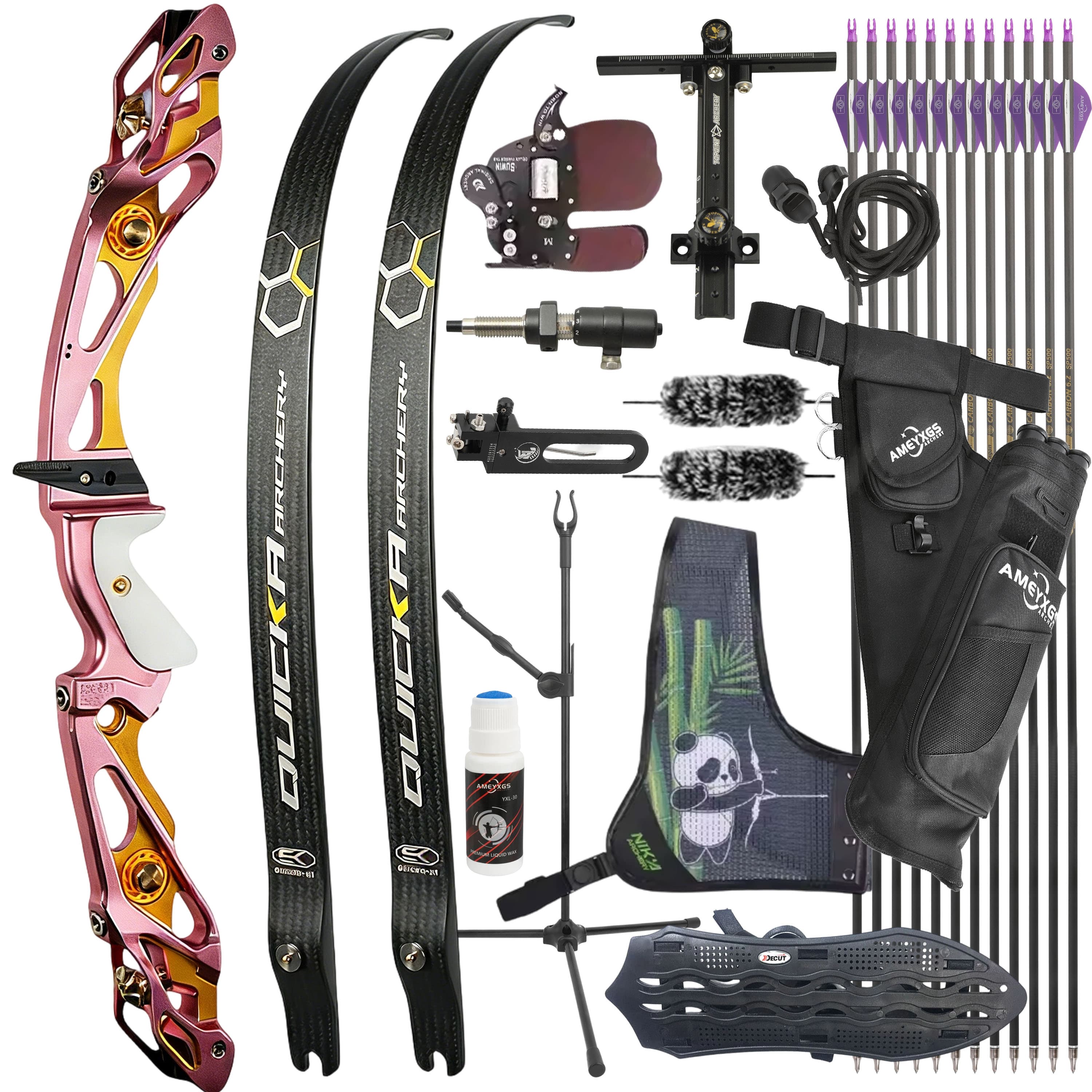 BOSEN 18-50bs Recurve Bow Kit Takedown Shooting Archery Target