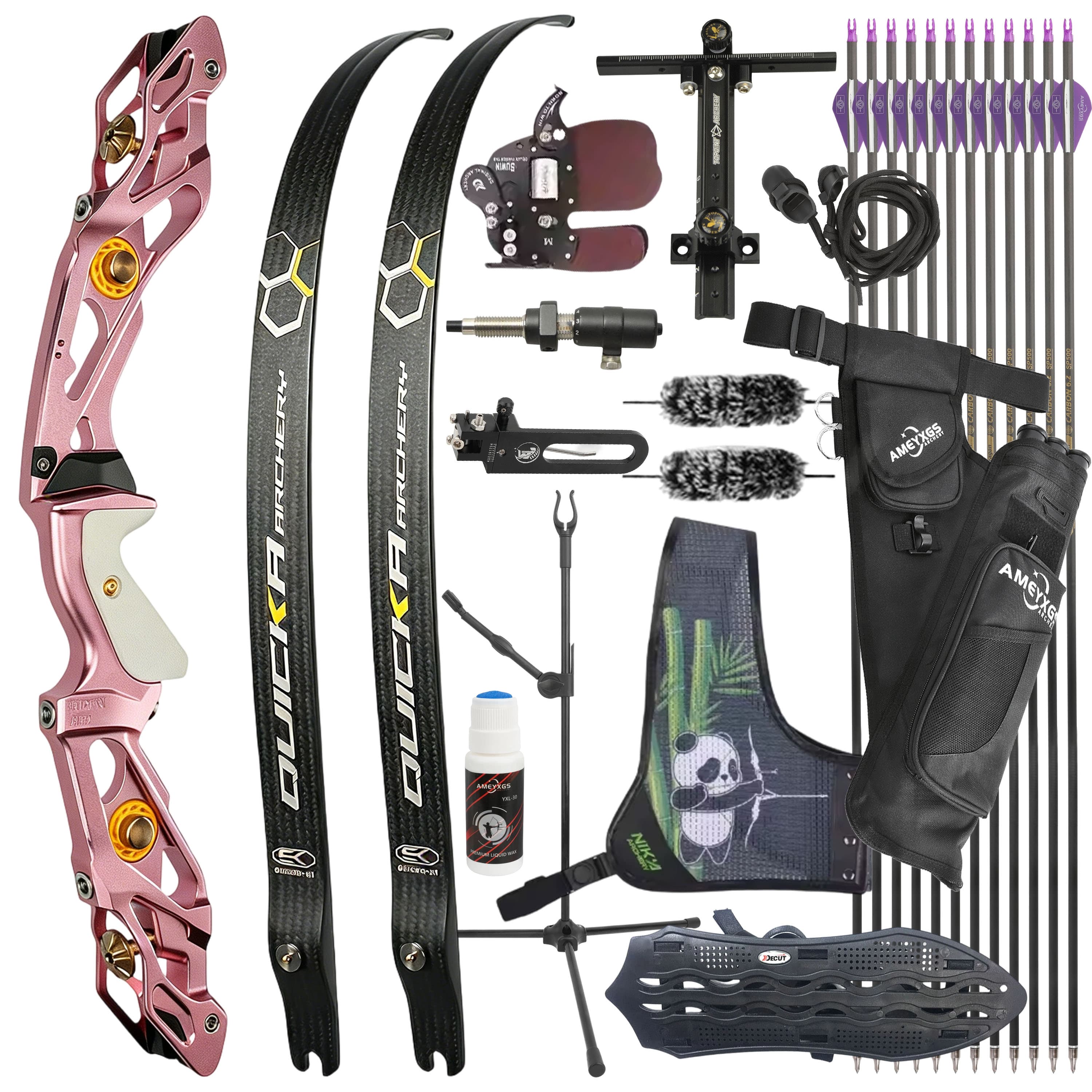 BOSEN 18-50bs Recurve Bow Kit Takedown Shooting Archery Target