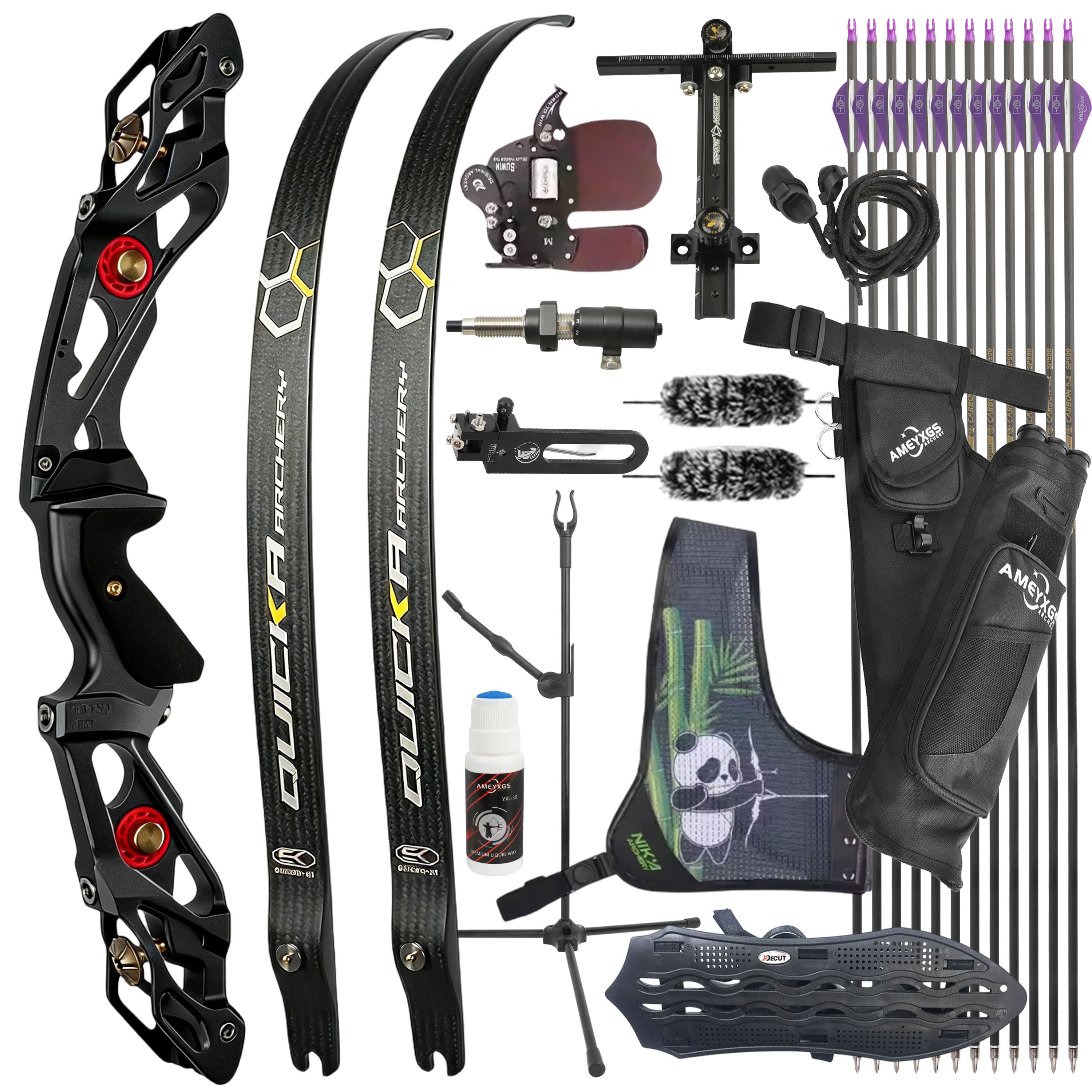 BOSEN 18-50bs Recurve Bow Kit Takedown Shooting Archery Target