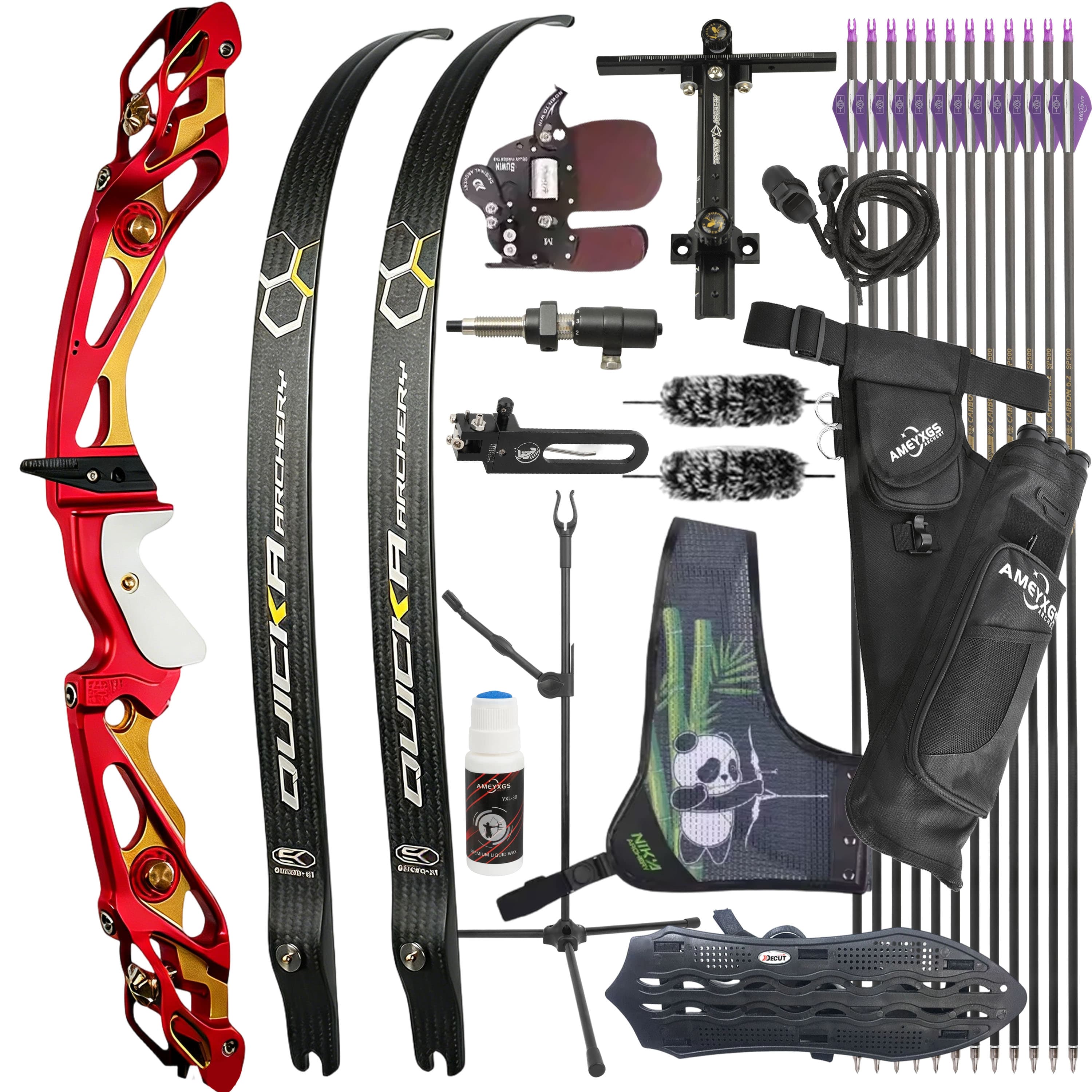 BOSEN 18-50bs Recurve Bow Kit Takedown Shooting Archery Target