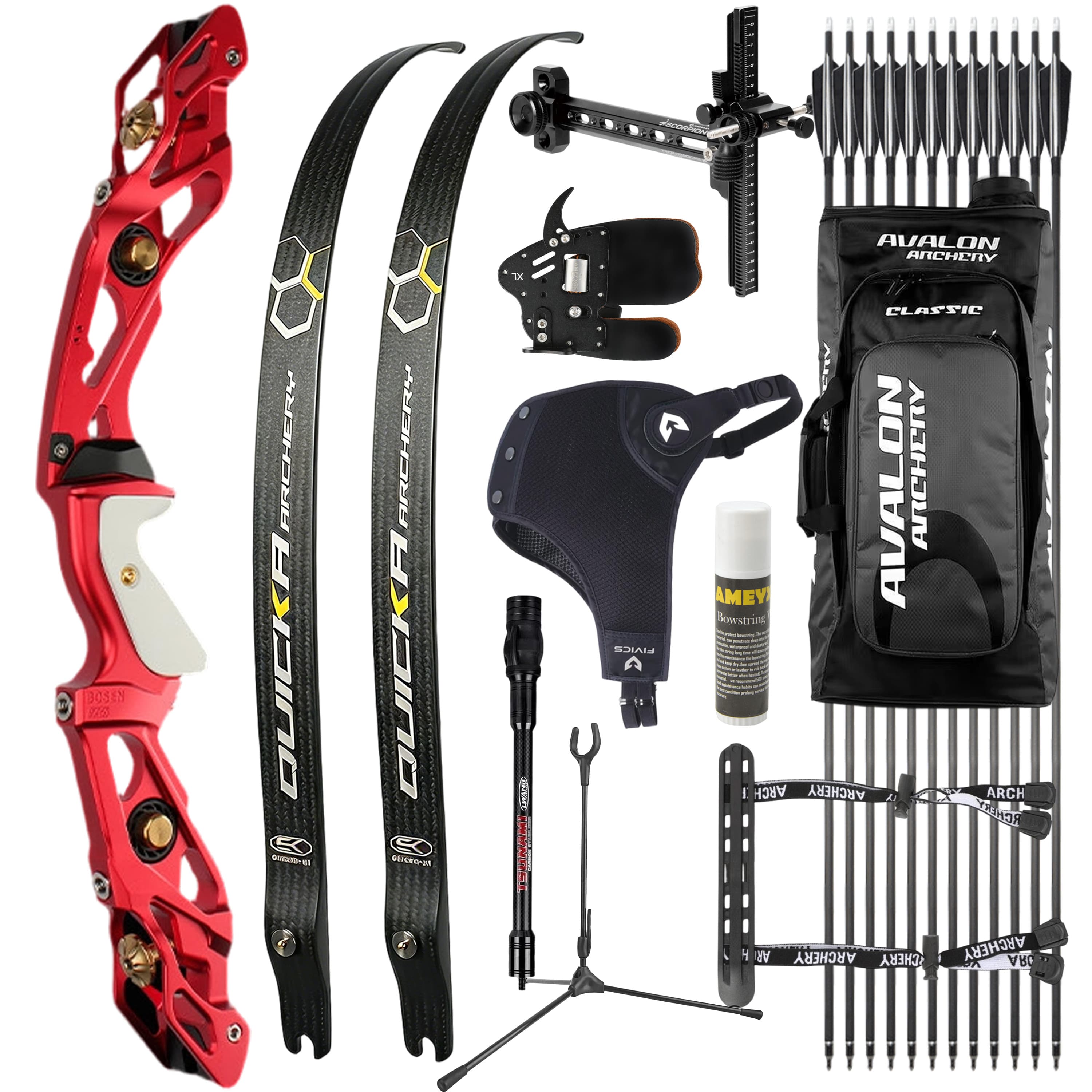 BOSEN Takedown Recurve Bow Kit  18-50bs Shooting Archery Target