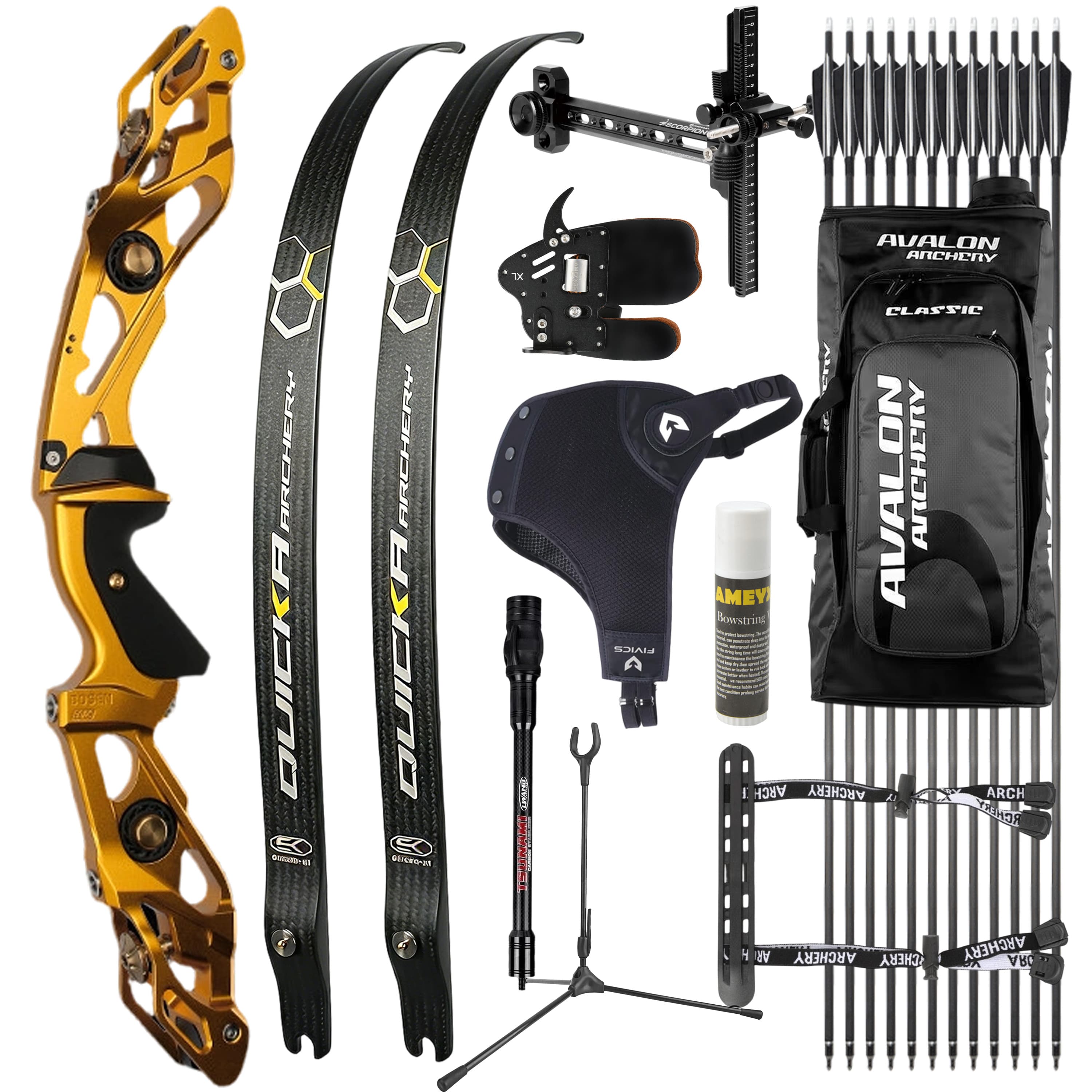 BOSEN Takedown Recurve Bow Kit  18-50bs Shooting Archery Target