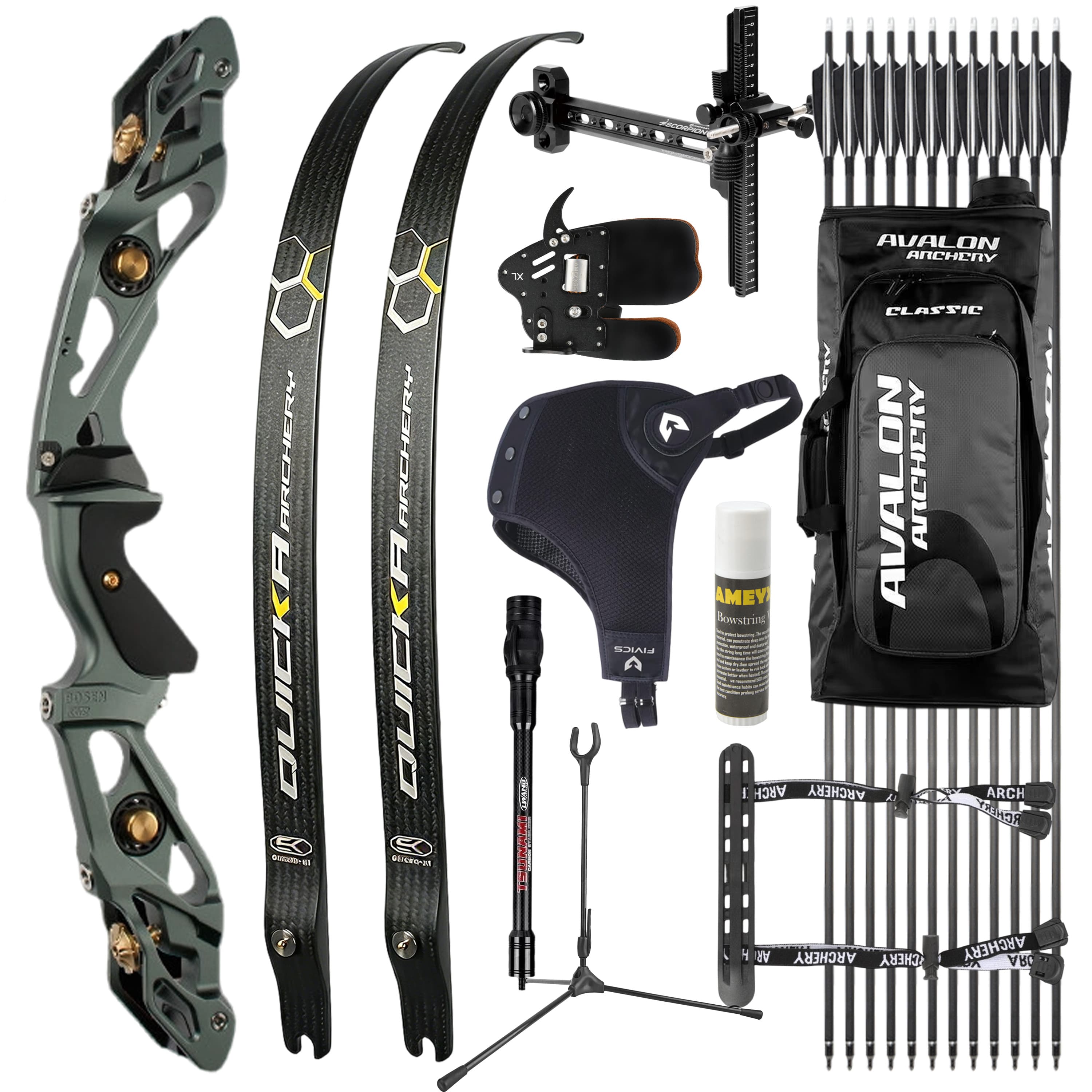 BOSEN Takedown Recurve Bow Kit  18-50bs Shooting Archery Target